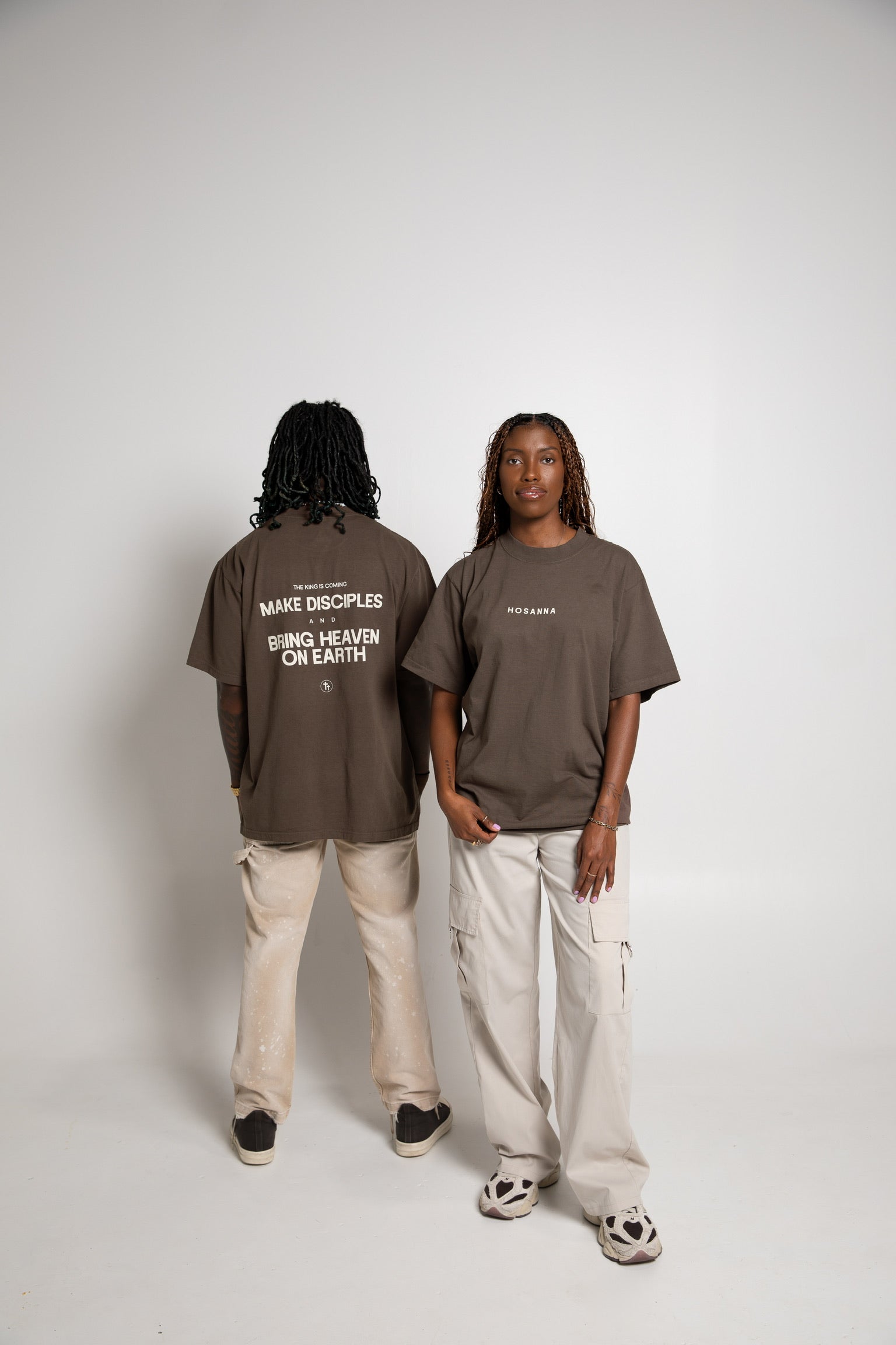 Hosanna Minimal Box Tee- Mocha