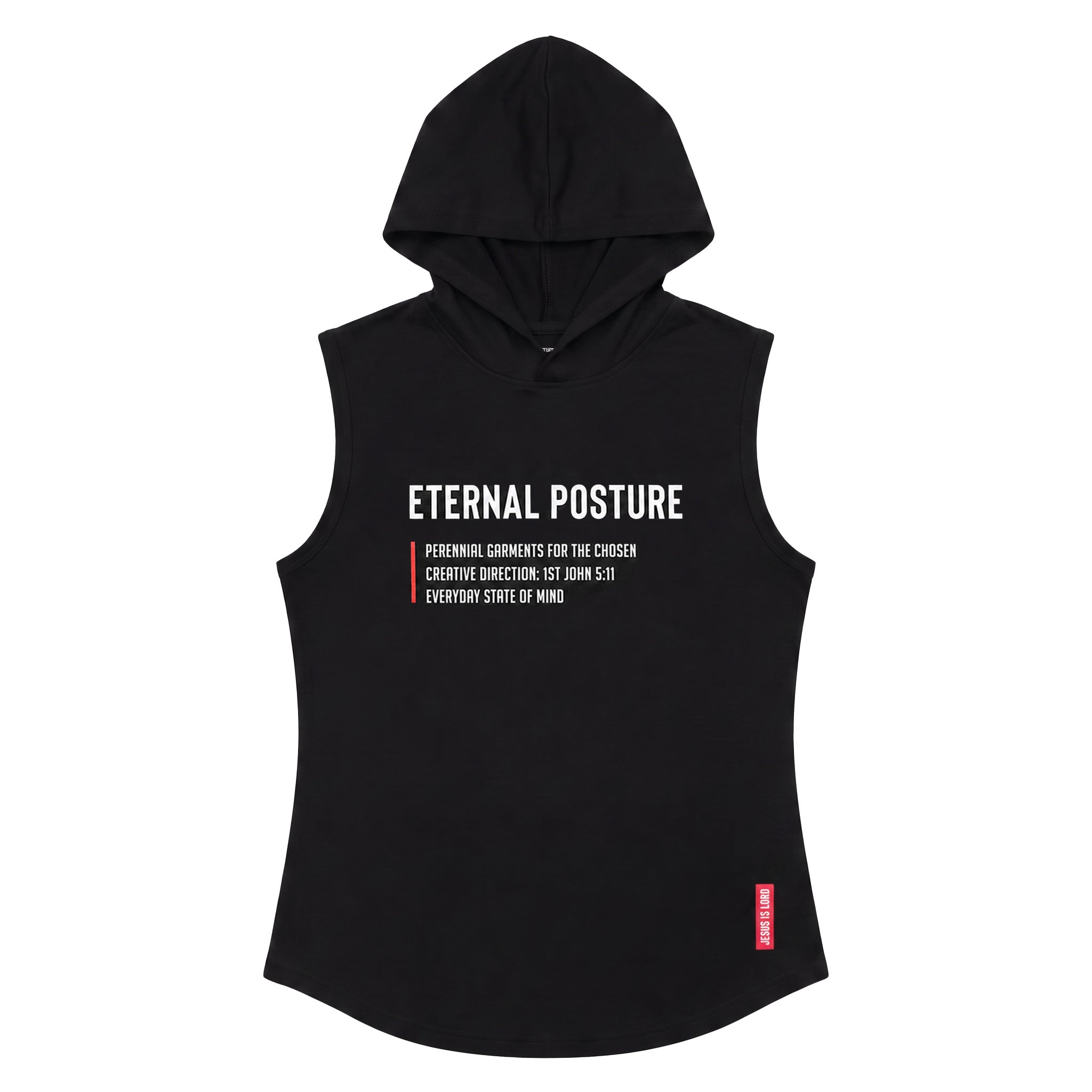 EP Performance Cutoff Hoodie Tee - Contour Black
