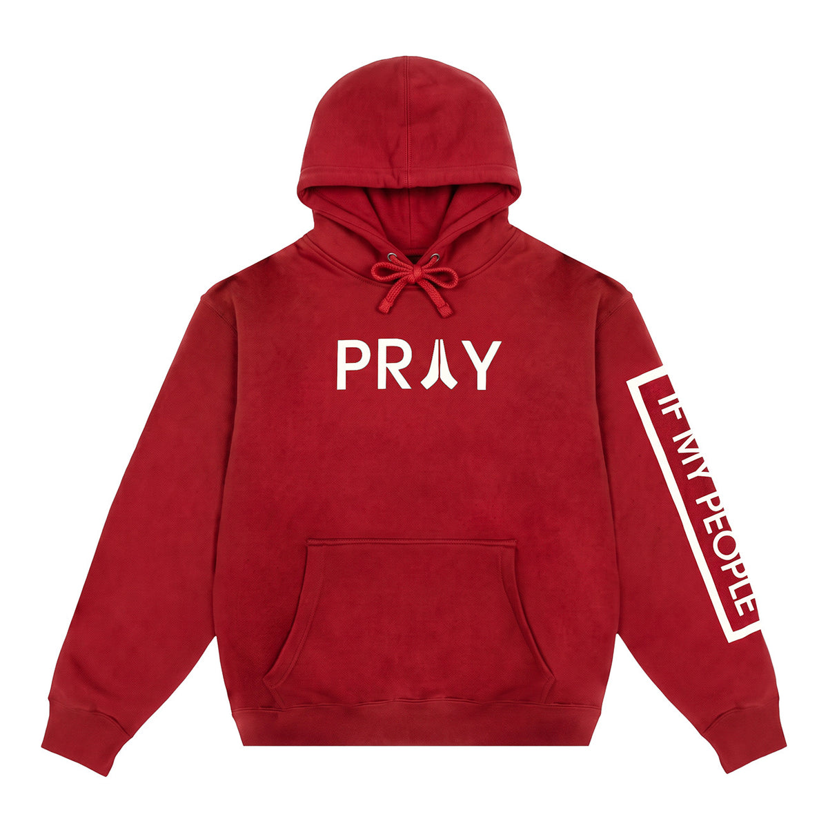 If My People Pray Hoodie- Red