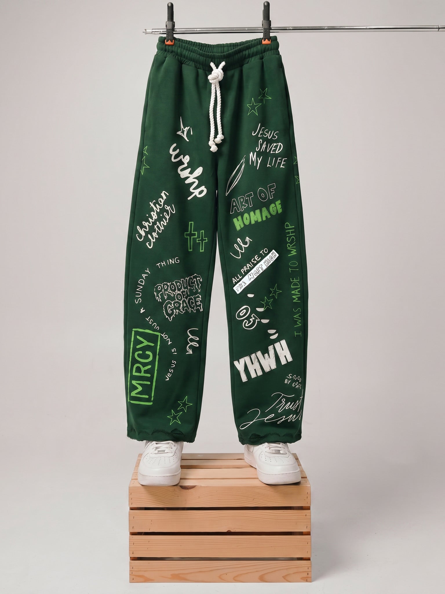 Written In Grace Sweats- Green