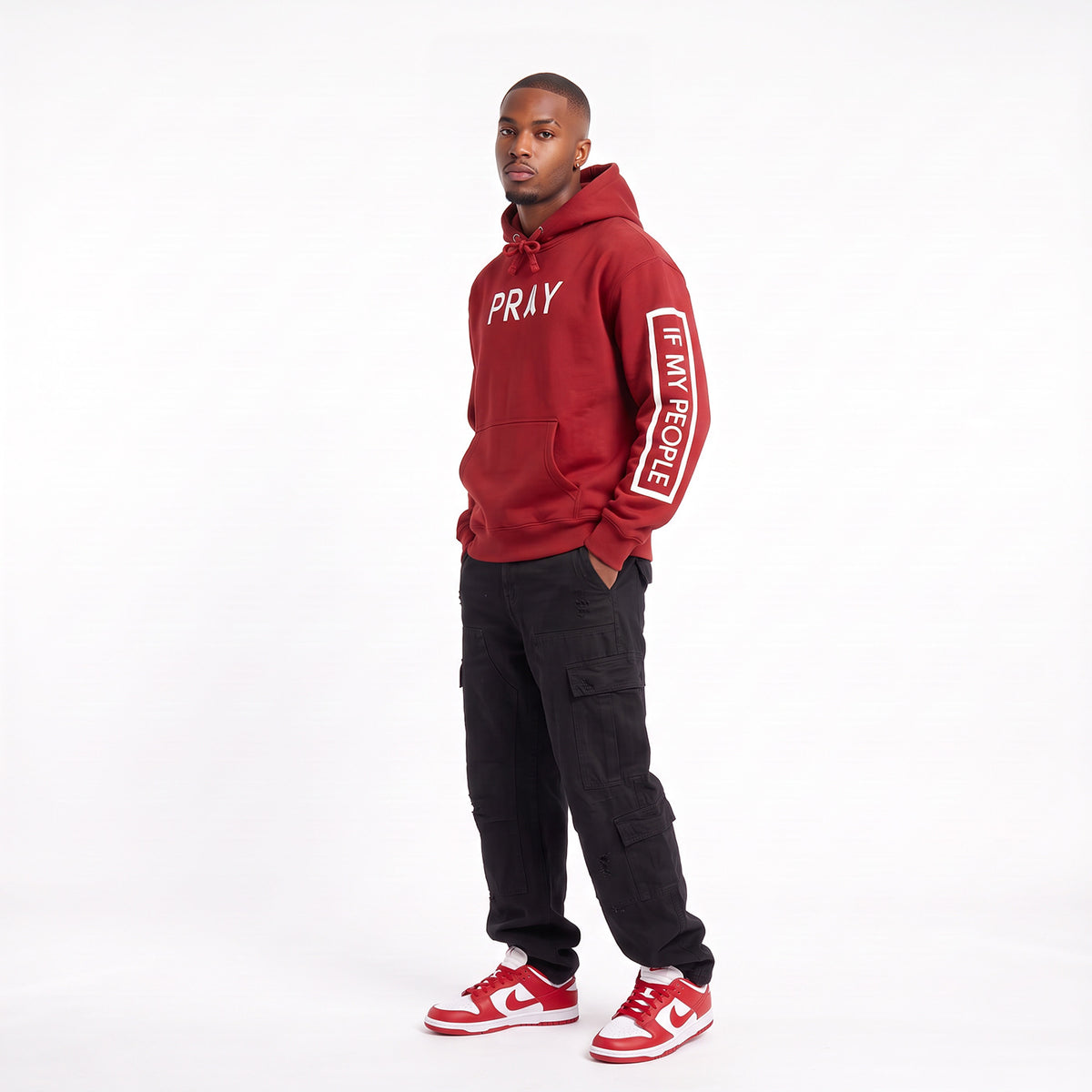 If My People Pray Hoodie- Red