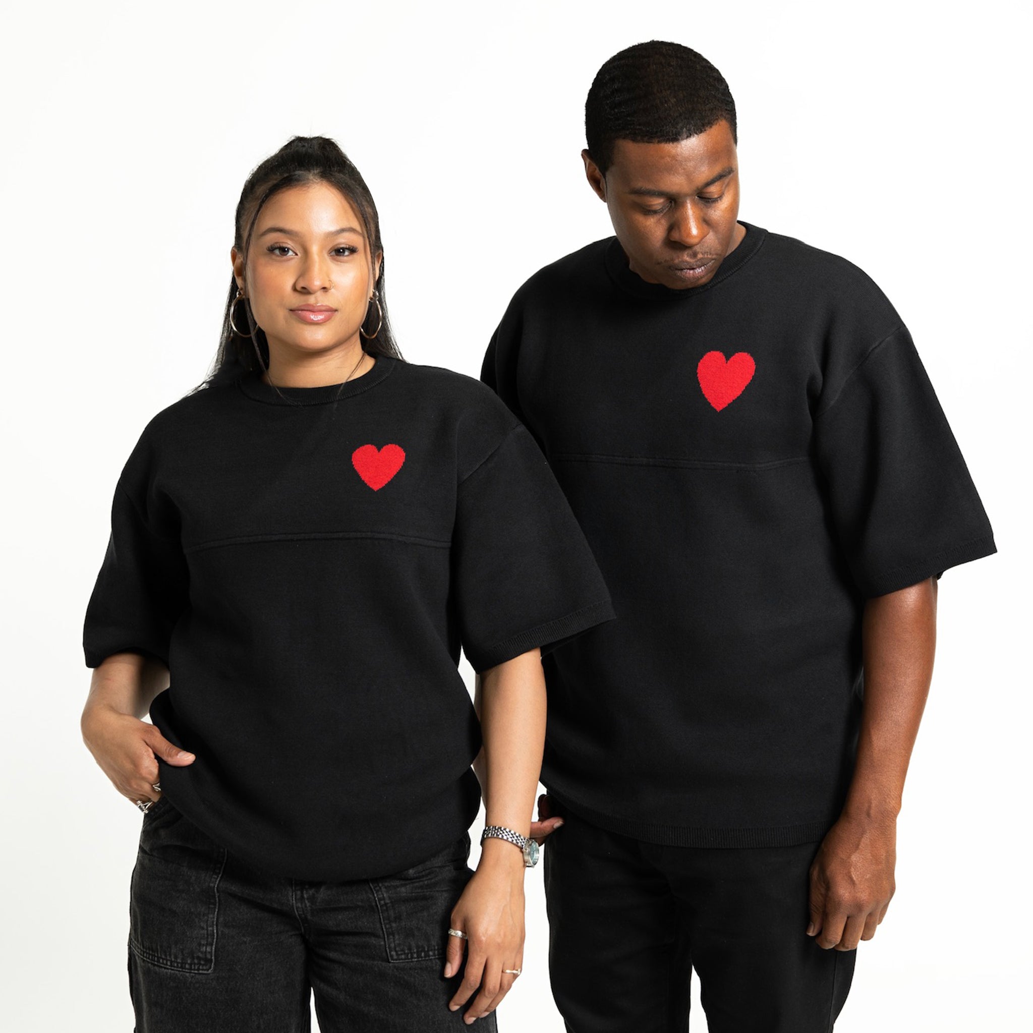 By His MRCY Heavy Knit Tee-Black