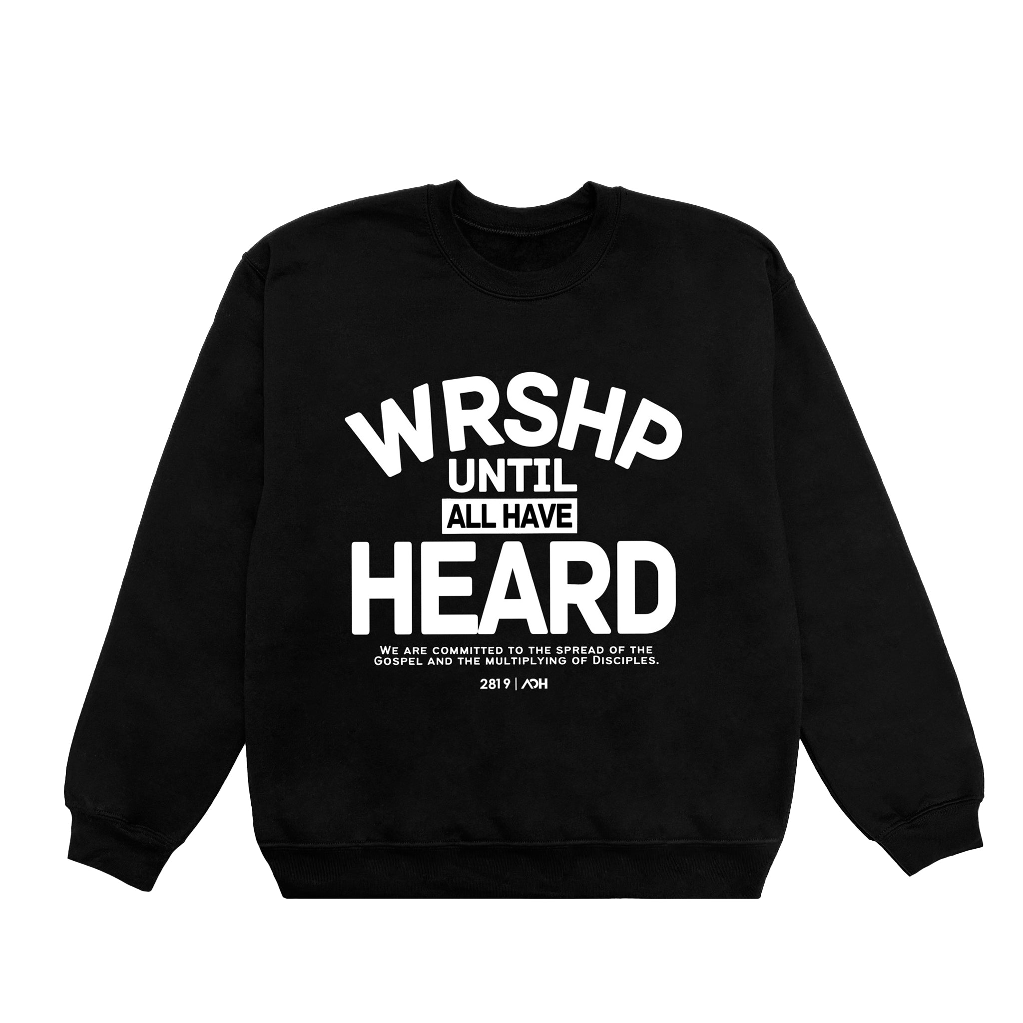 WRSHP Until All Have Heard Crew-Black
