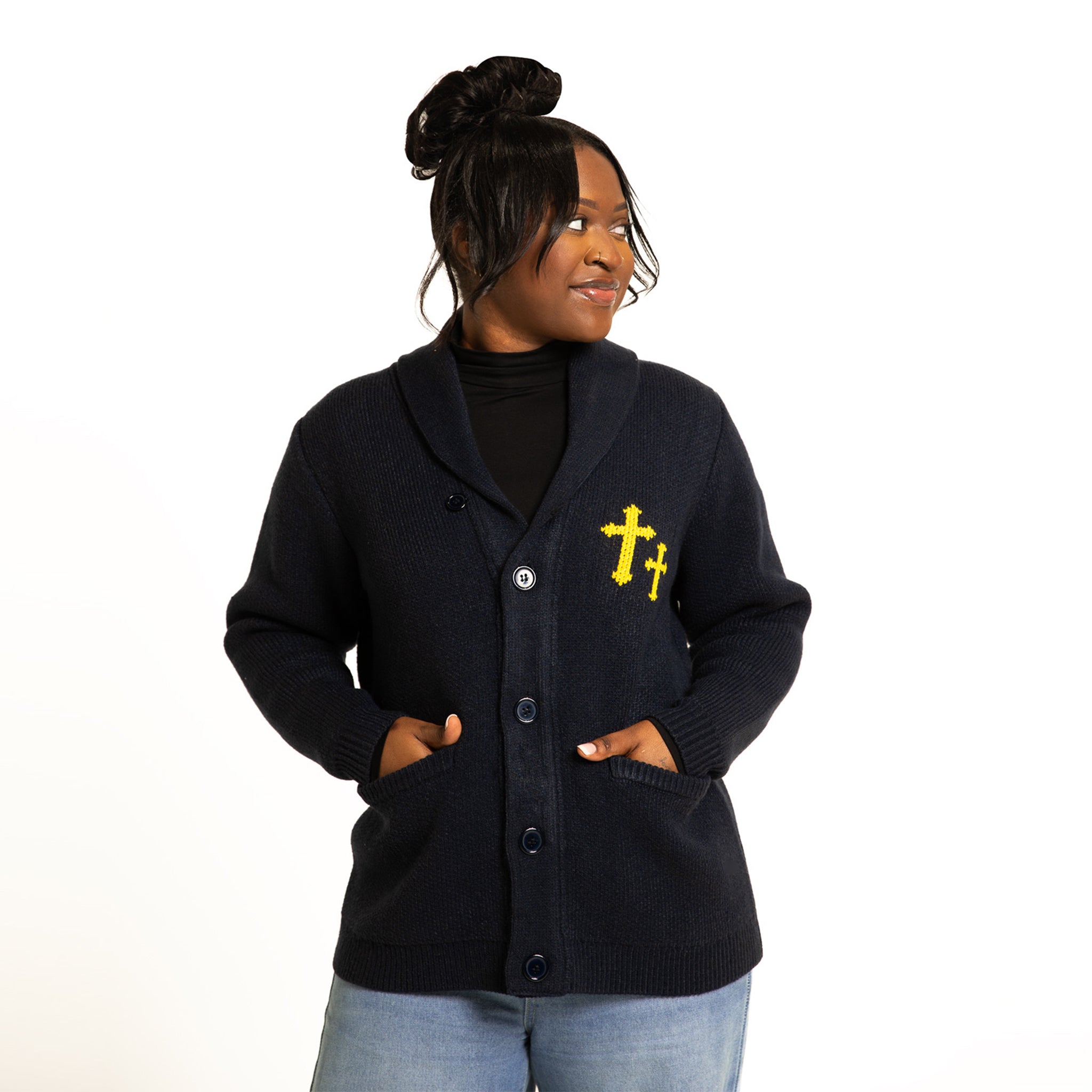 Not Your Average Cardigan-Navy