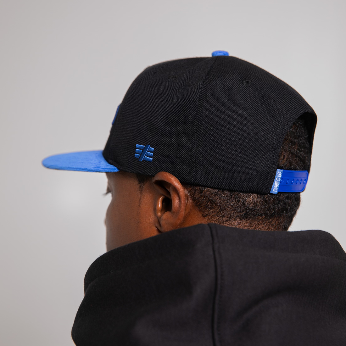 Corduroy MRCY Snapback - Blue & Black