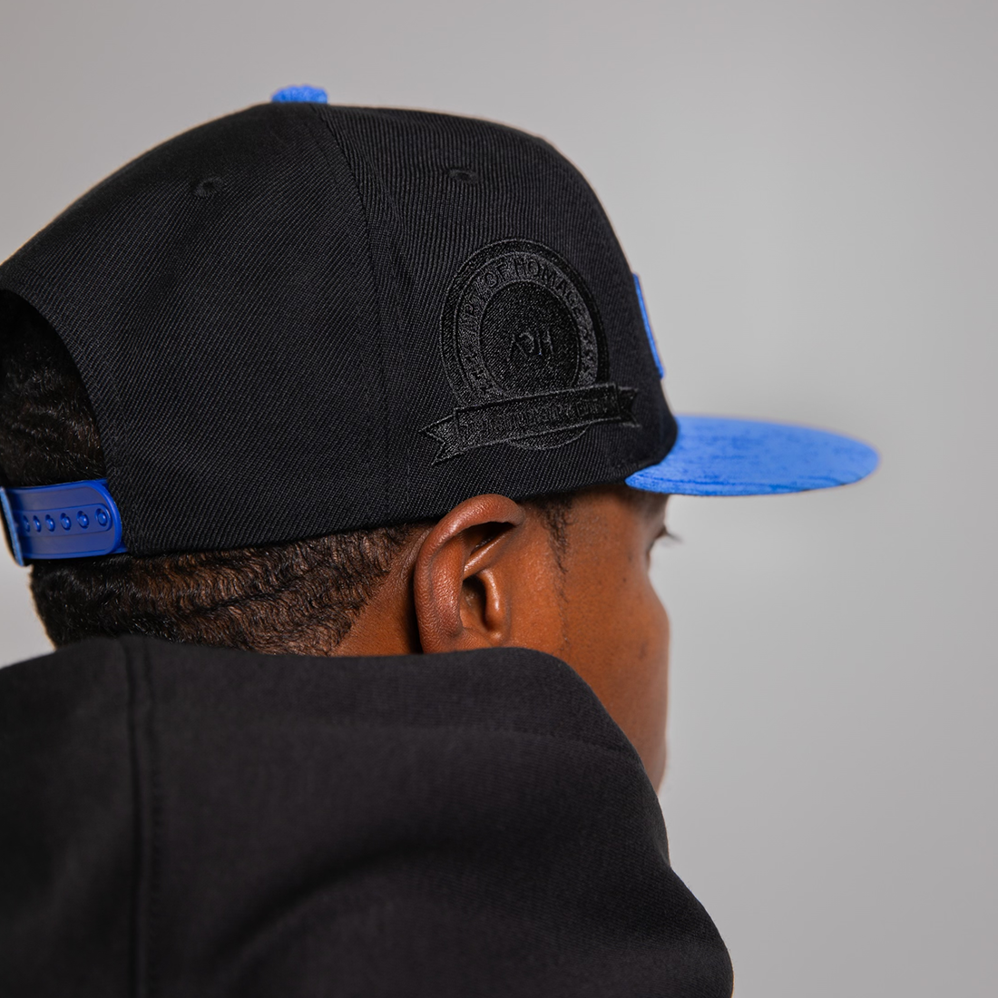 Corduroy MRCY Snapback - Blue & Black