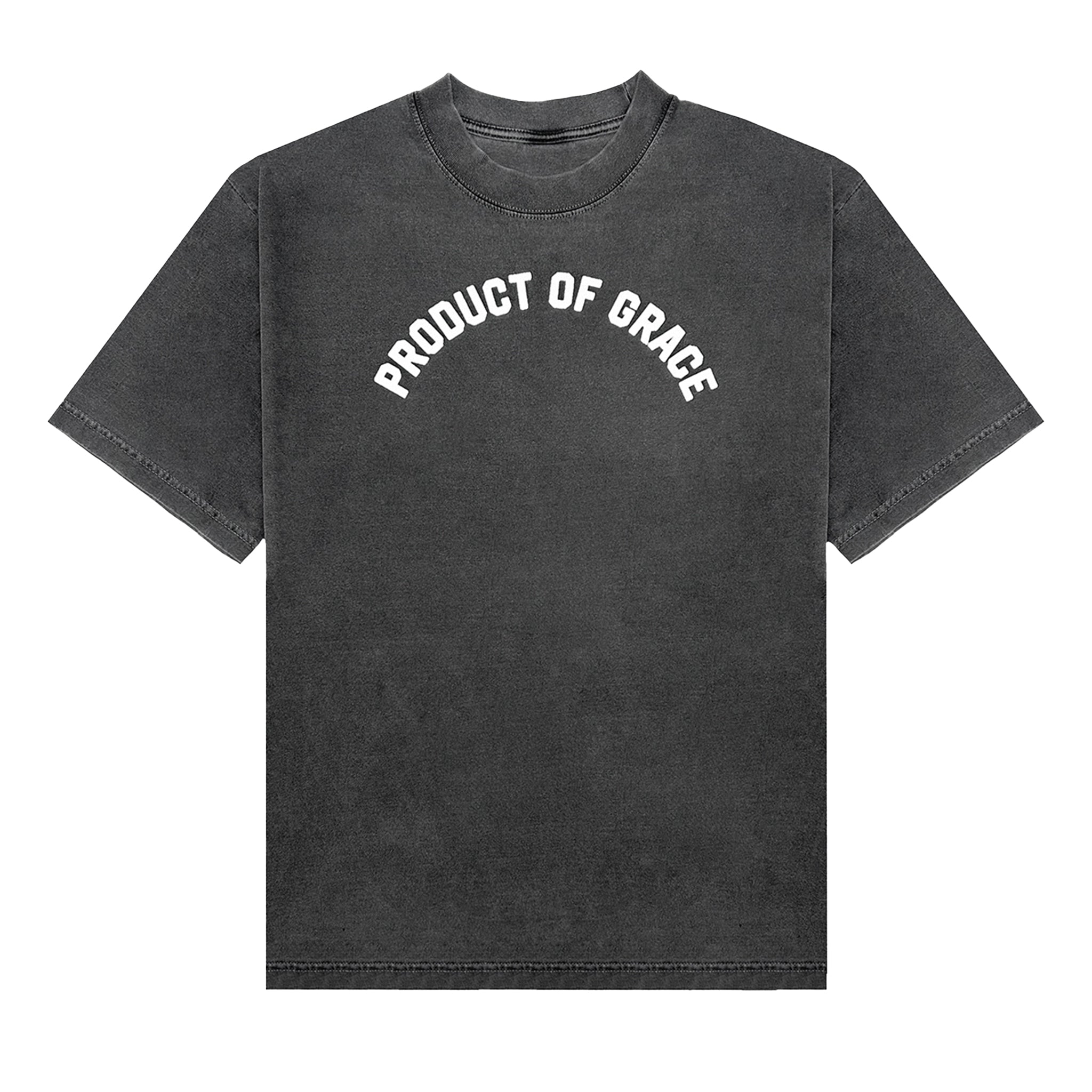 Product of Grace Box Tee- Stoney Gray