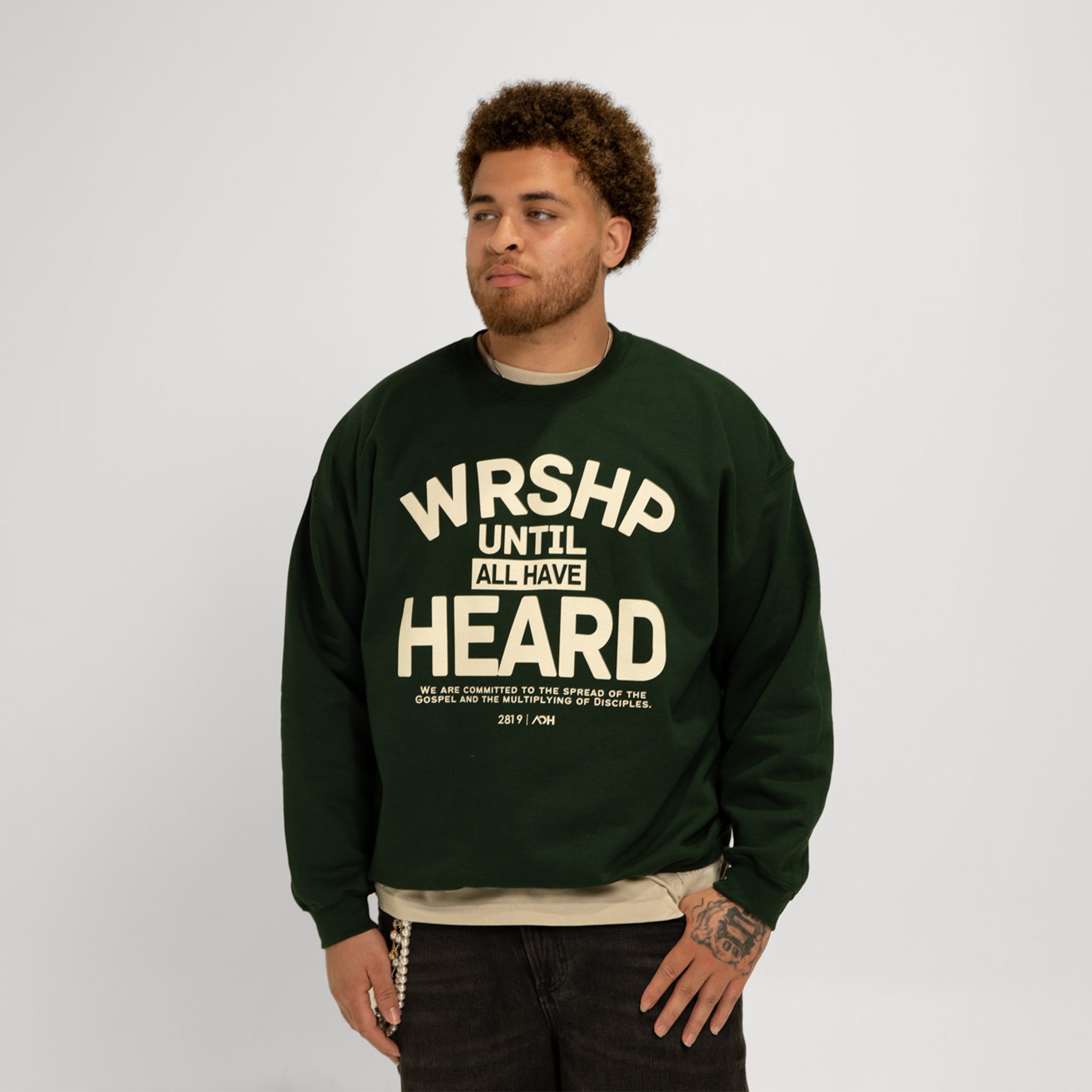 WRSHP Until All Have Heard Crew- Green
