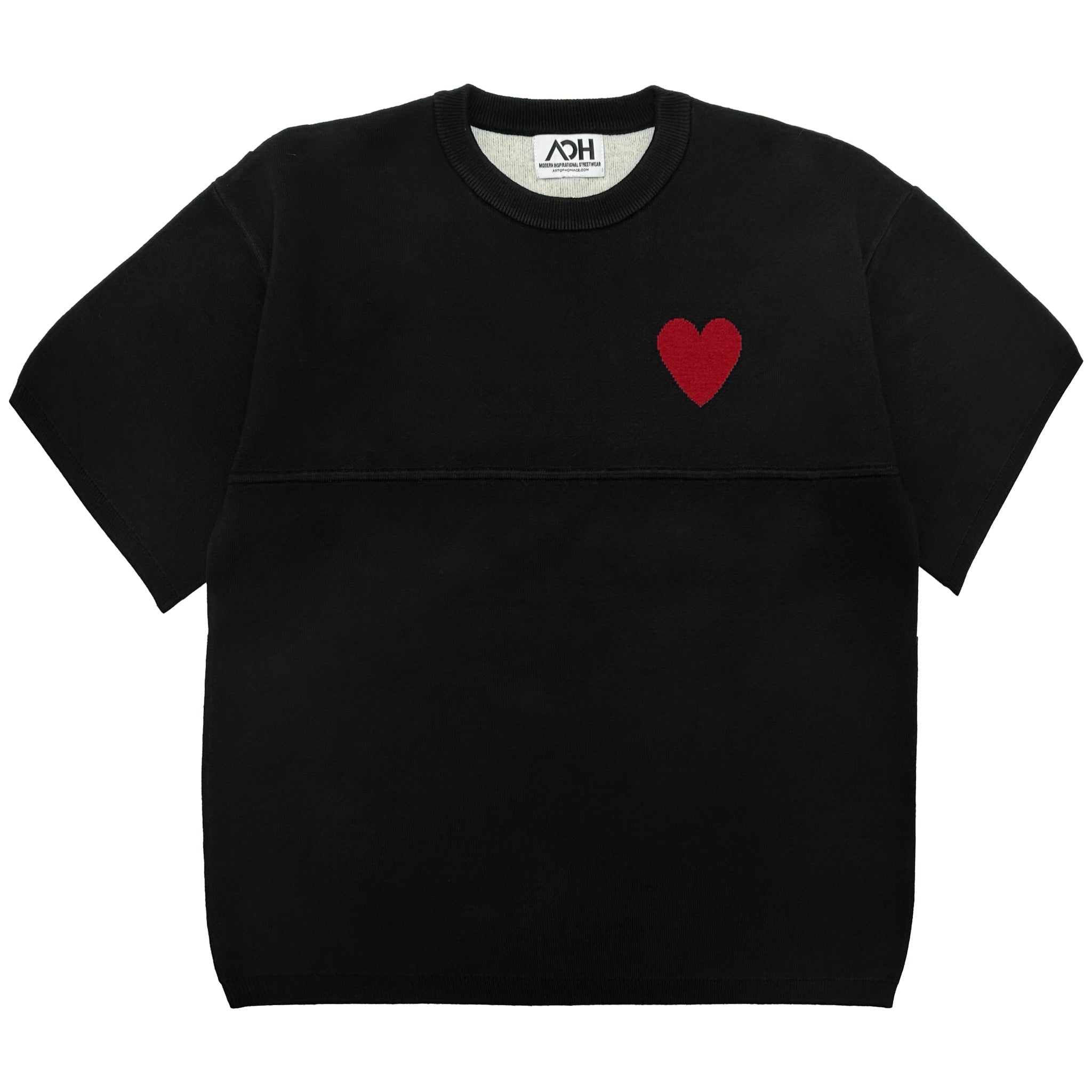 By His MRCY Heavy Knit Tee-Black