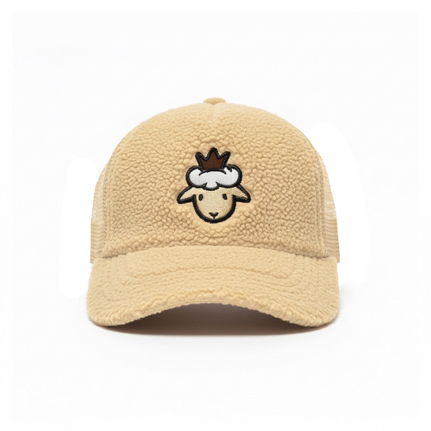 Lamb Head Sherpa Trucker - Cream