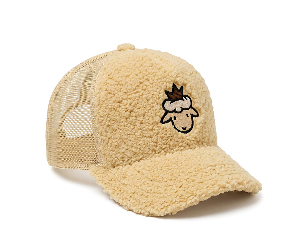 Lamb Head Sherpa Trucker - Cream