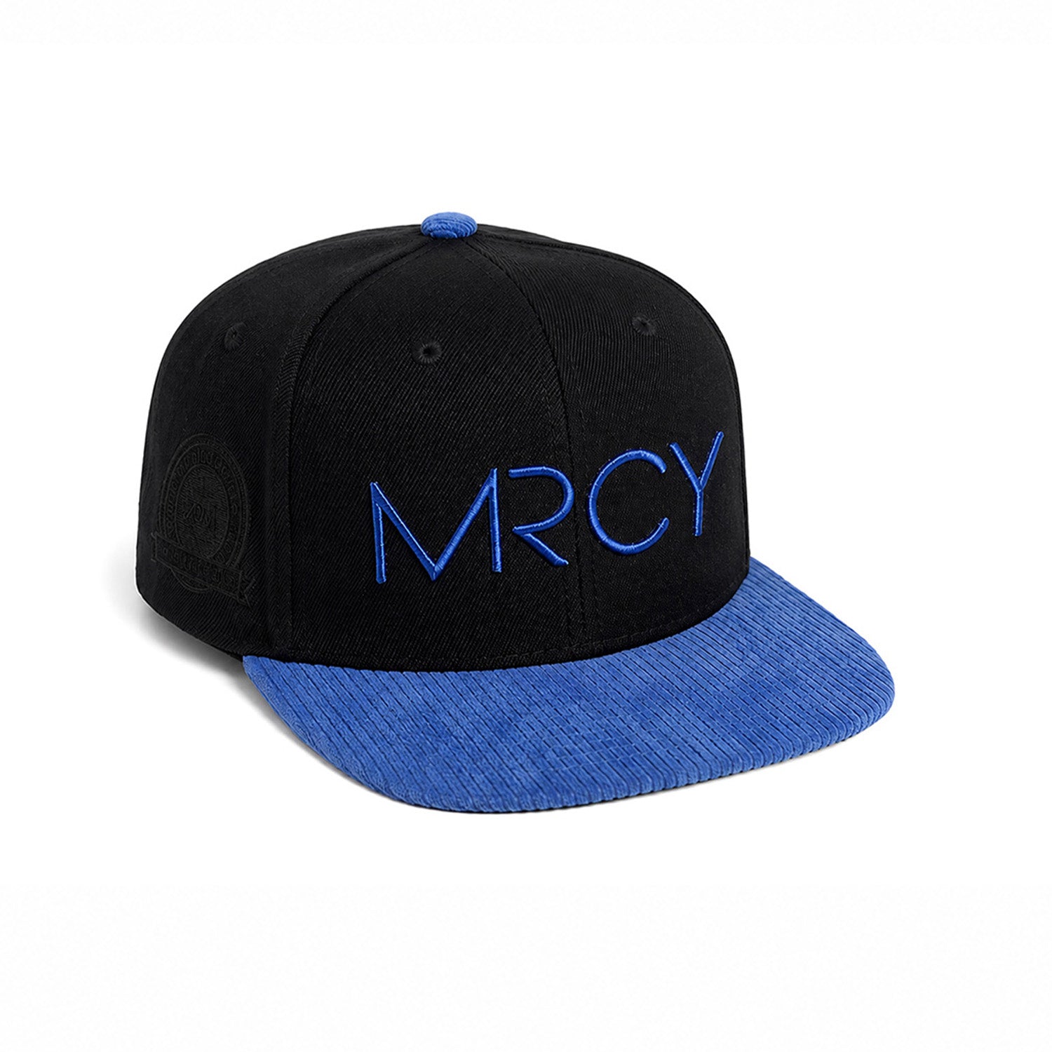 Corduroy MRCY Snapback - Blue & Black
