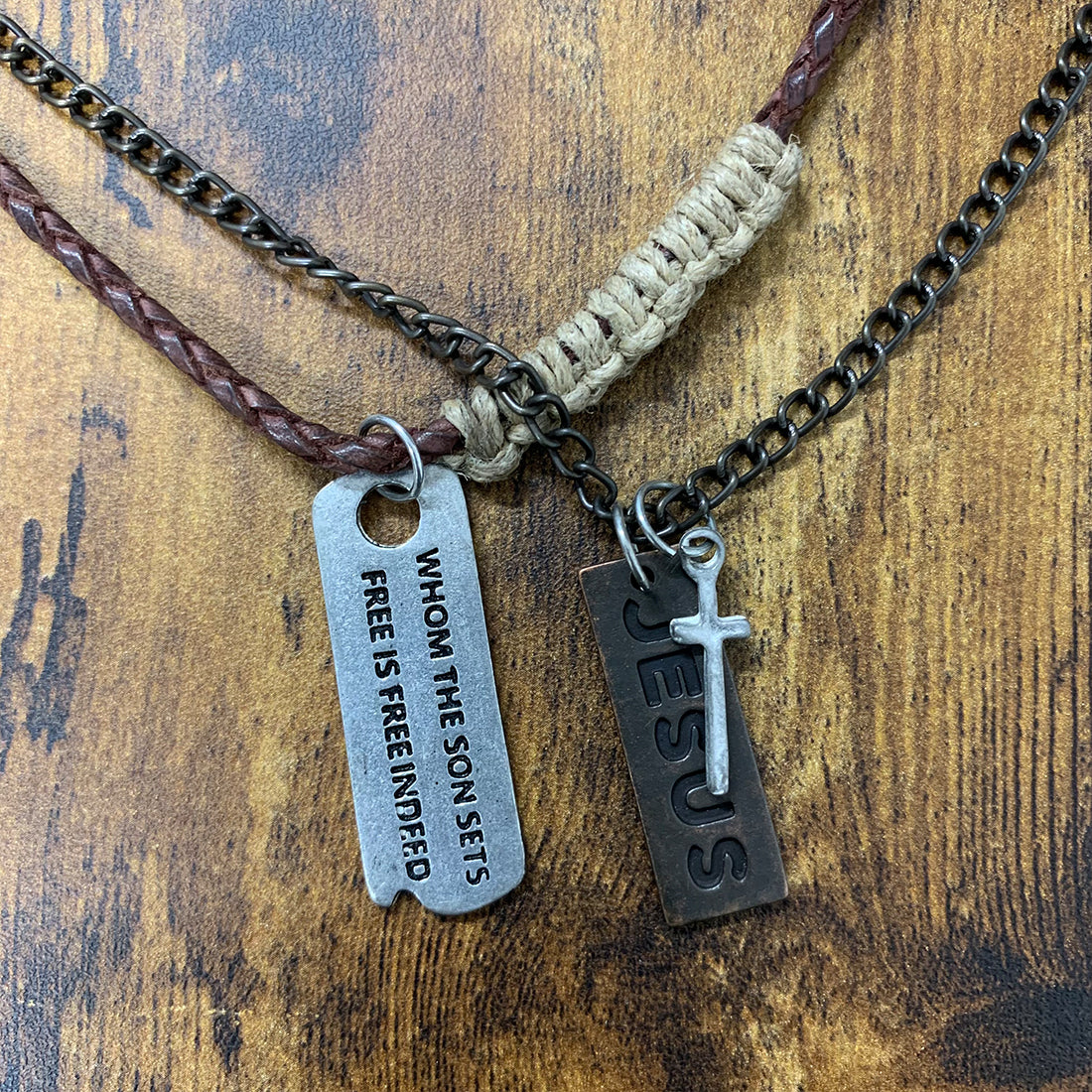 Trinity Tribal Dual Necklace + WristPack - Jesus