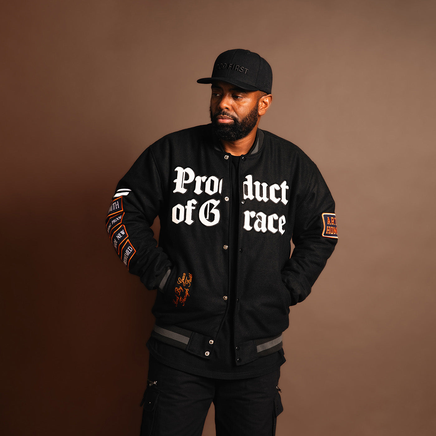 Product of Grace Letterman Jacket