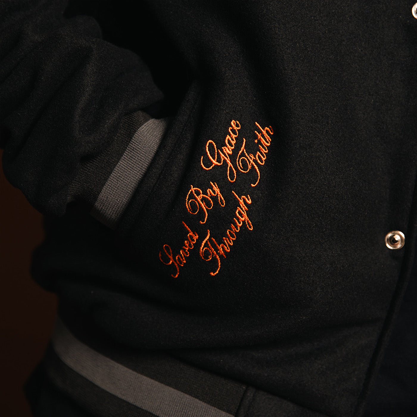 Product of Grace Letterman Jacket