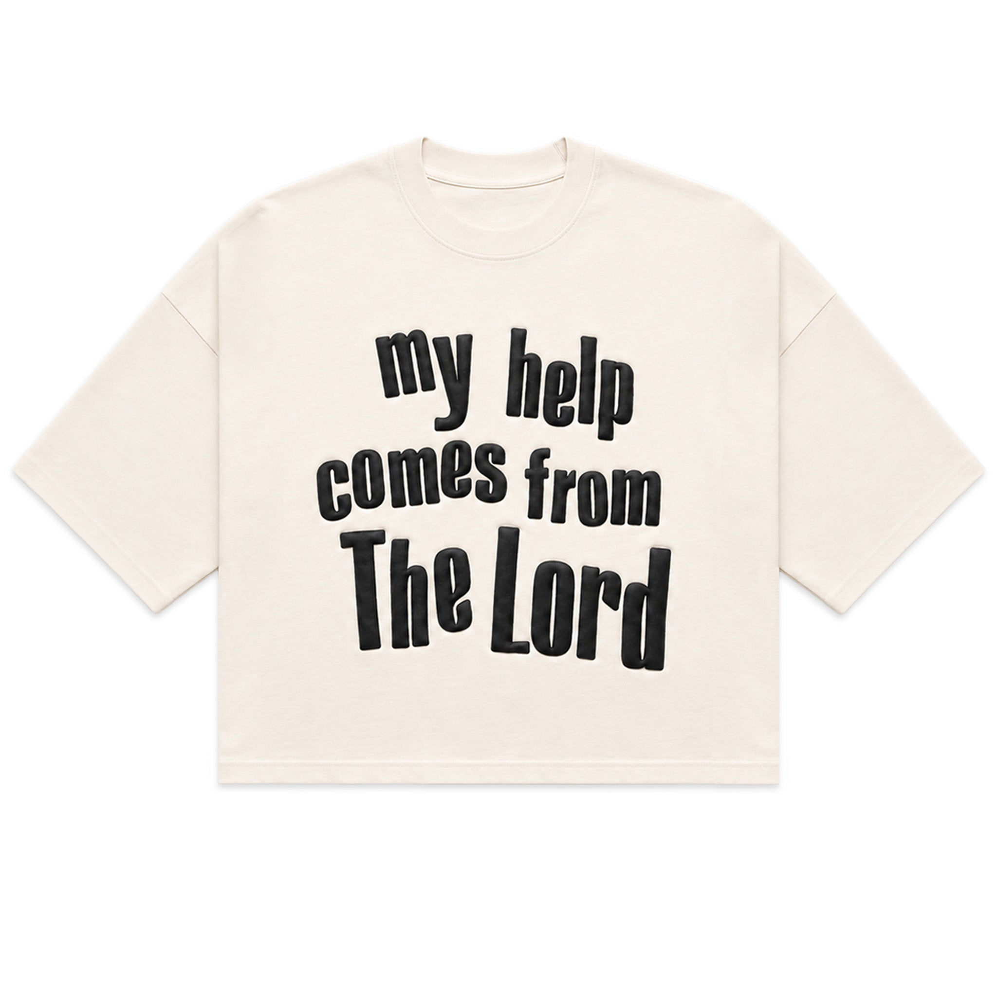 Help Comes From The Lord Boxy Tee