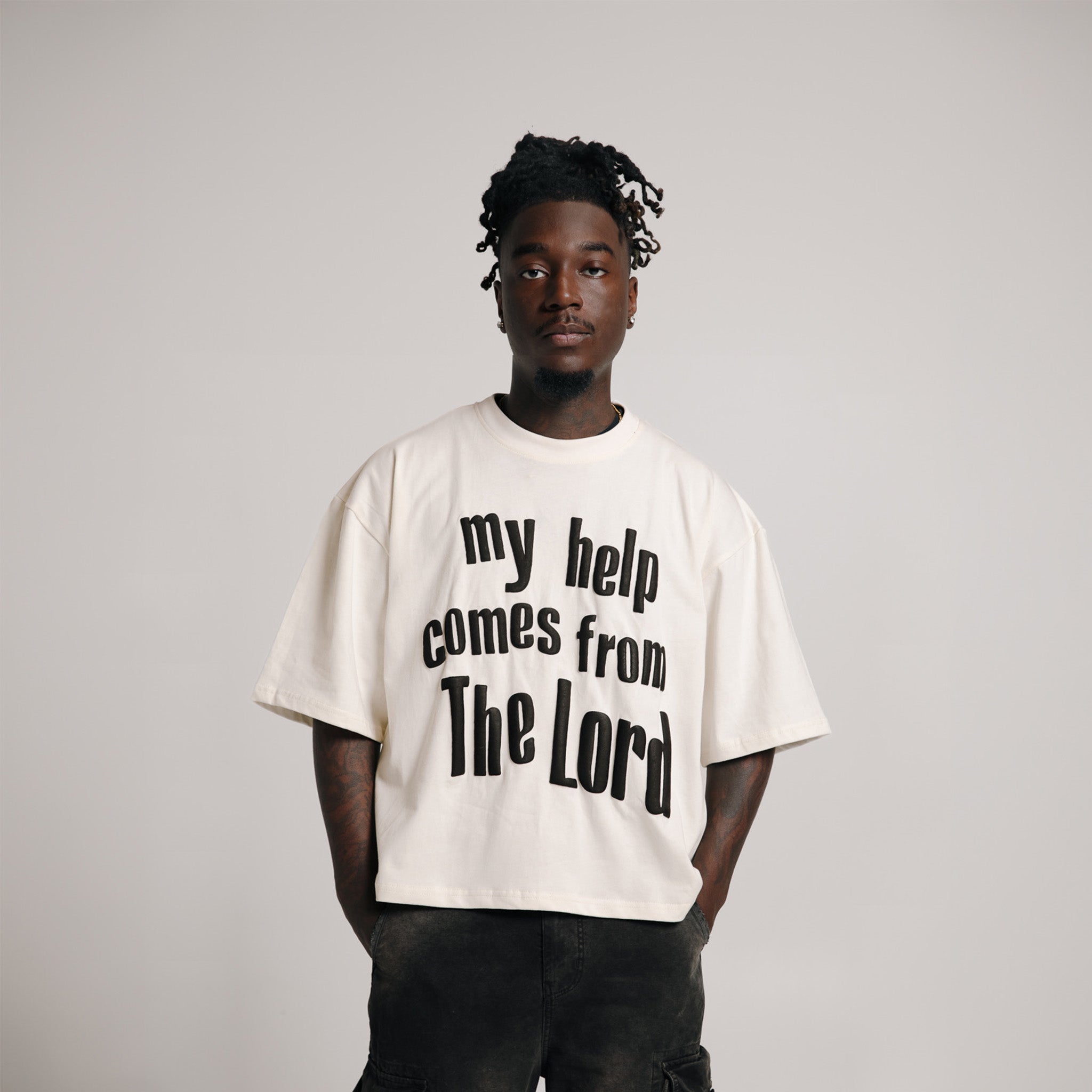 Help Comes From The Lord Boxy Tee