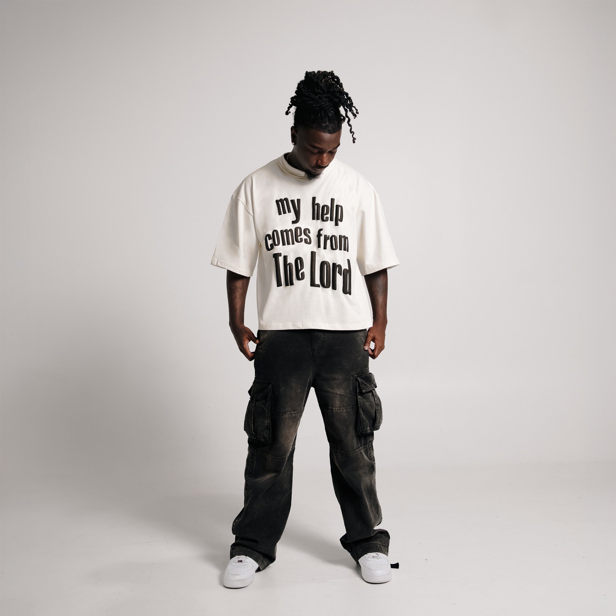Help Comes From The Lord Boxy Tee