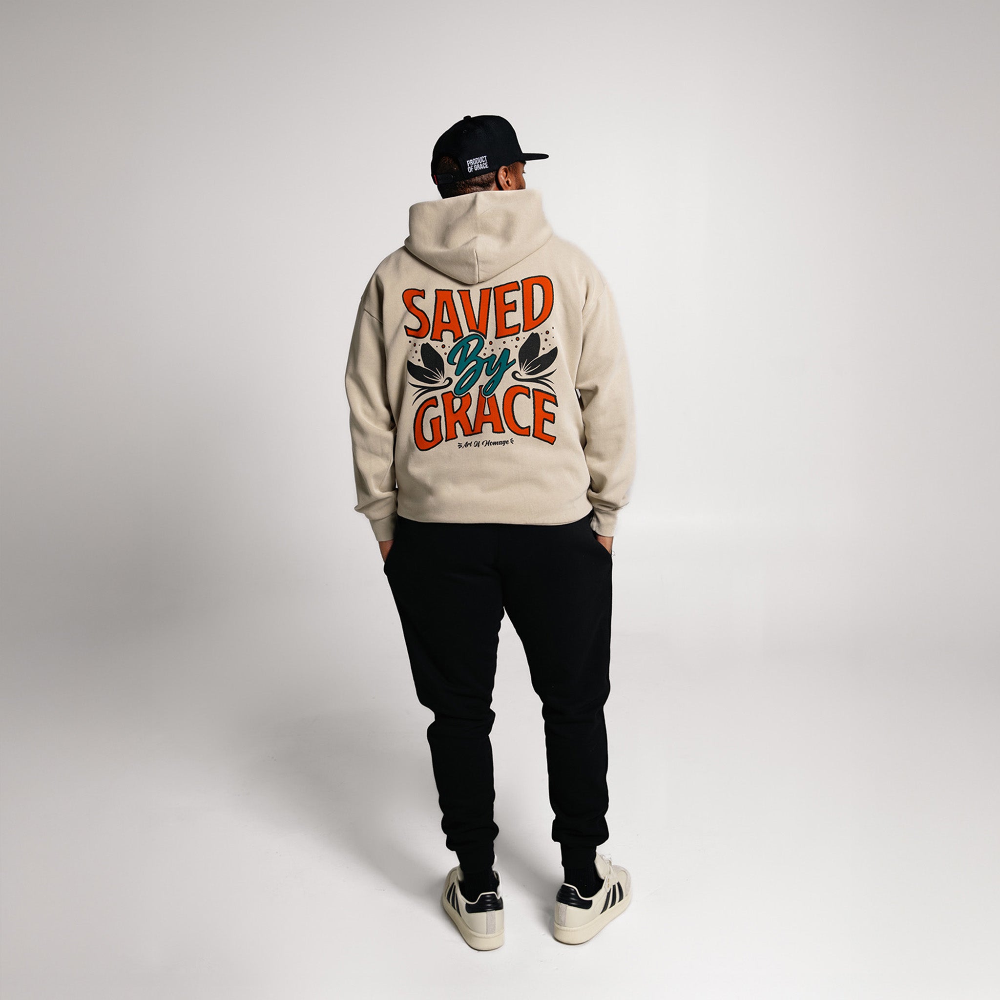 Saved By Grace Hoodie - Sand