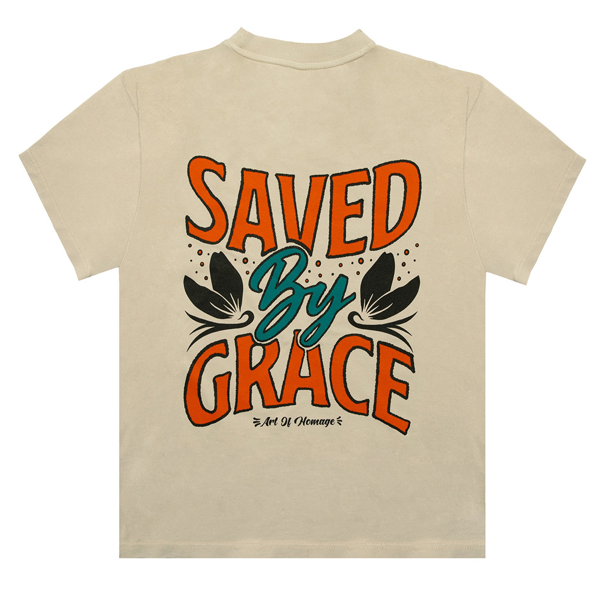 Saved By Grace Oversized Tee - Sand