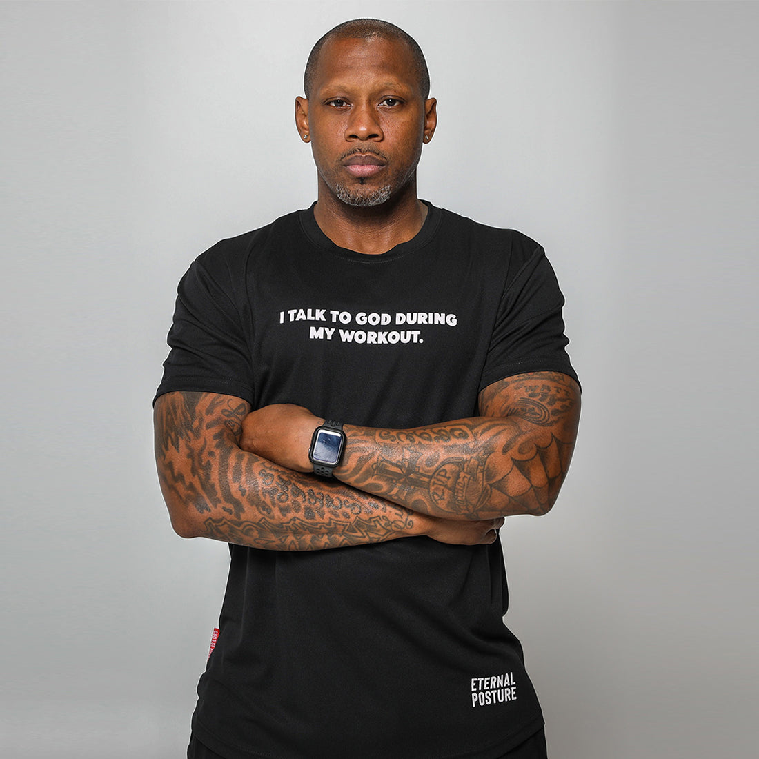 Dry Wick Performance Swoop Tee - Men's Black