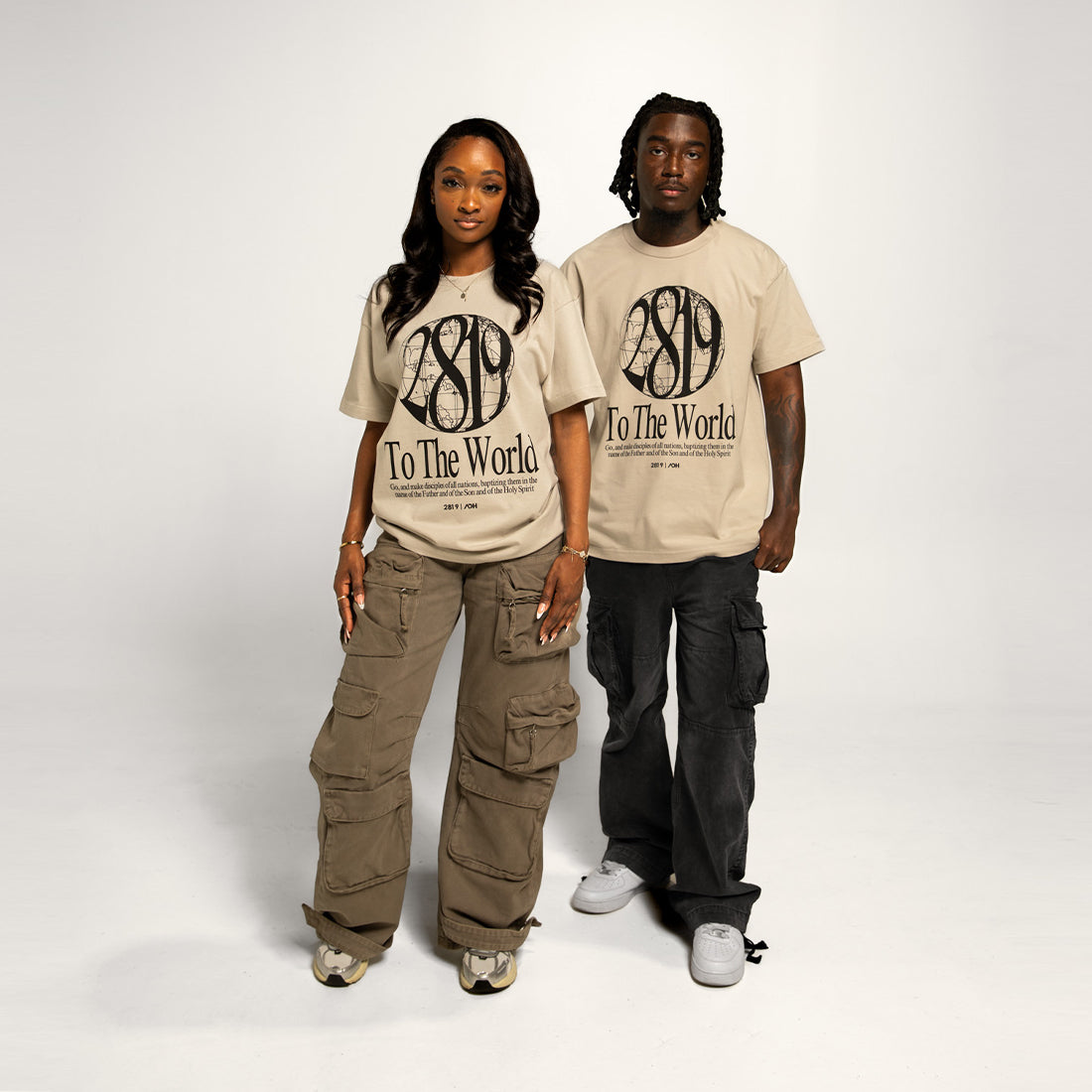 2819 To The World Tee- Cream