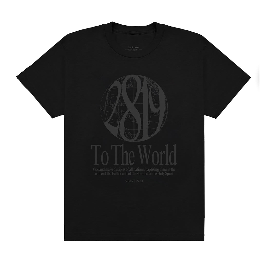 2819 To The World Tee- Black