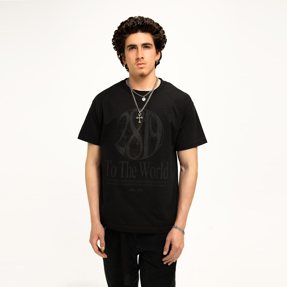 2819 To The World Tee- Black