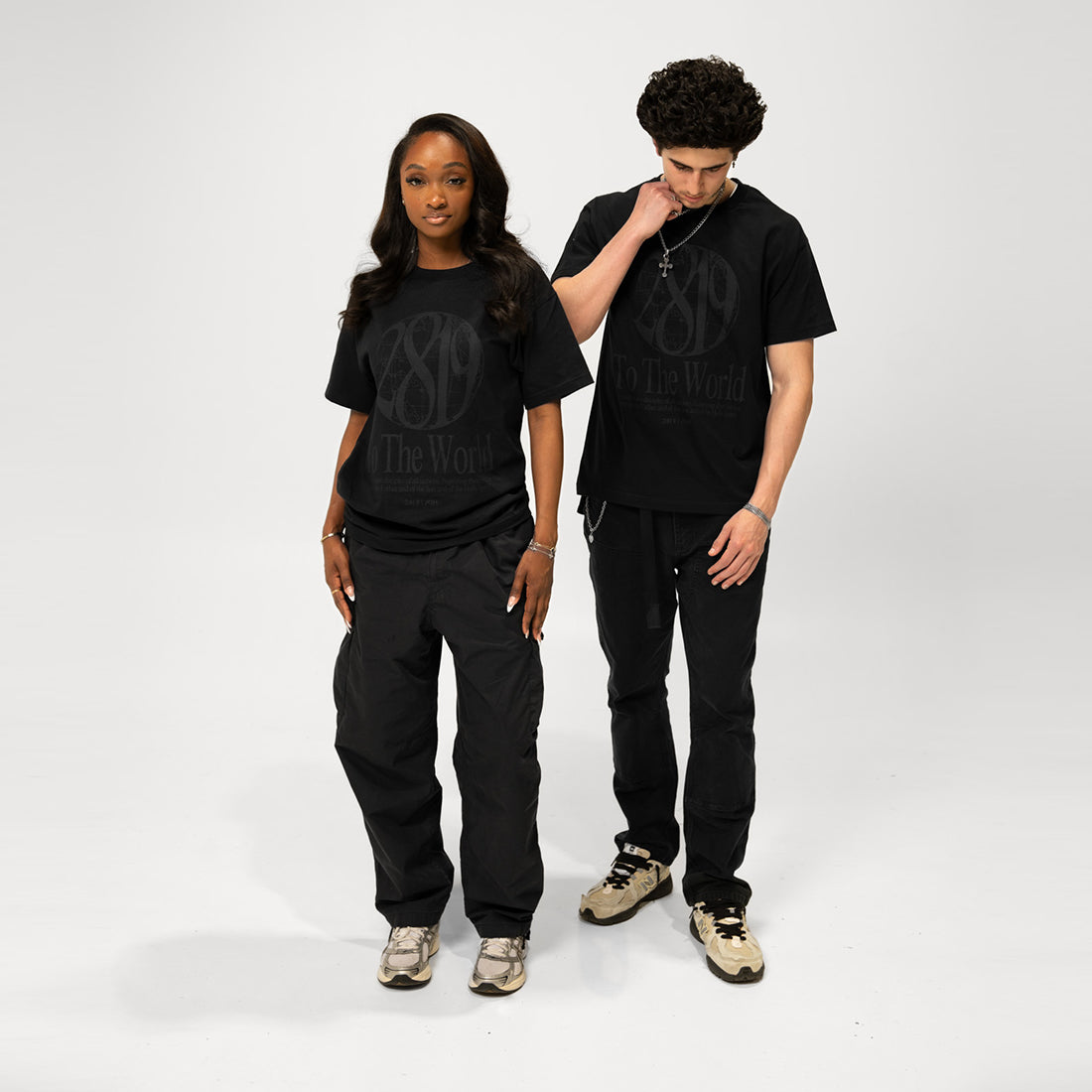 2819 To The World Tee- Black
