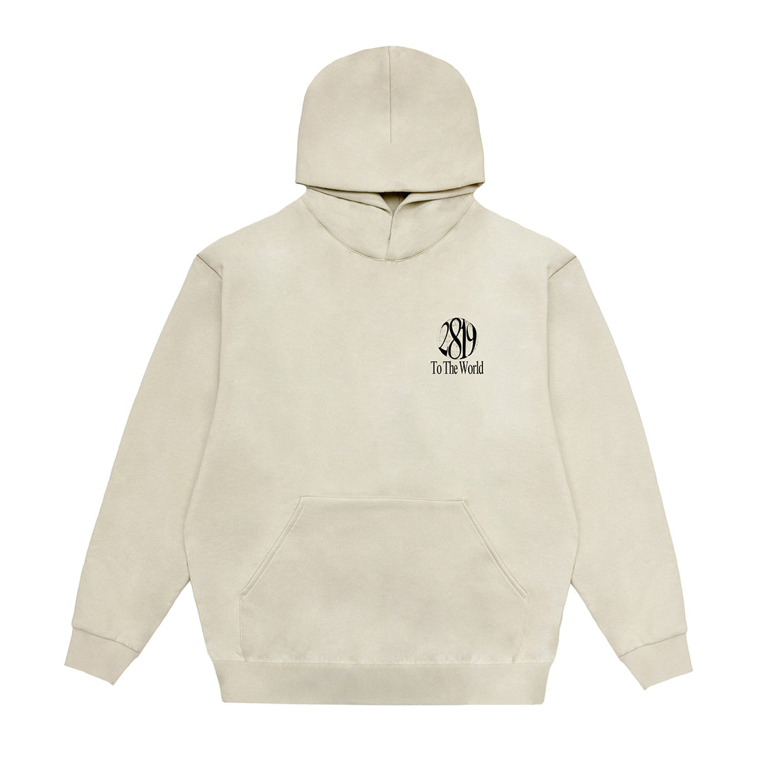 2819 To The World Hoodie- Cream