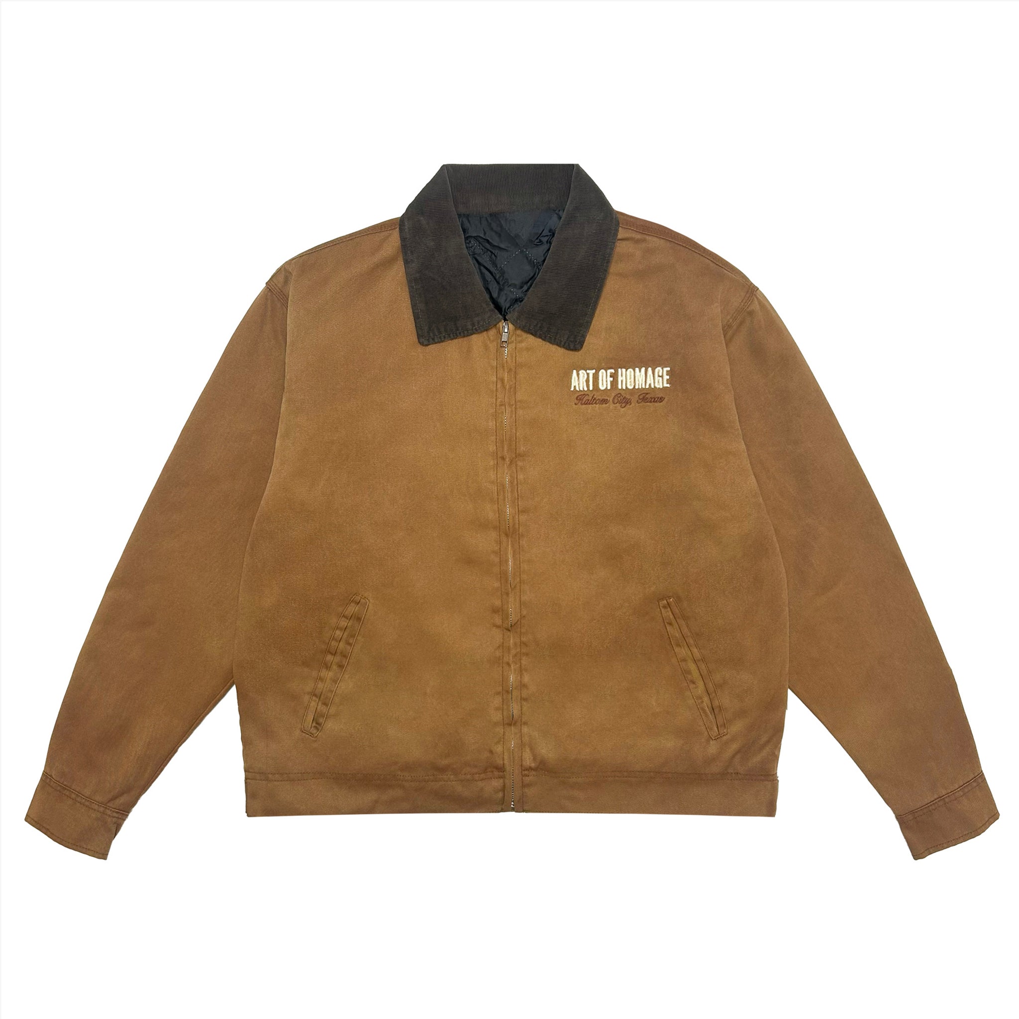 Christian Clothier Washed Utility Jacket-Brown (ONLY A FEW LEFT)