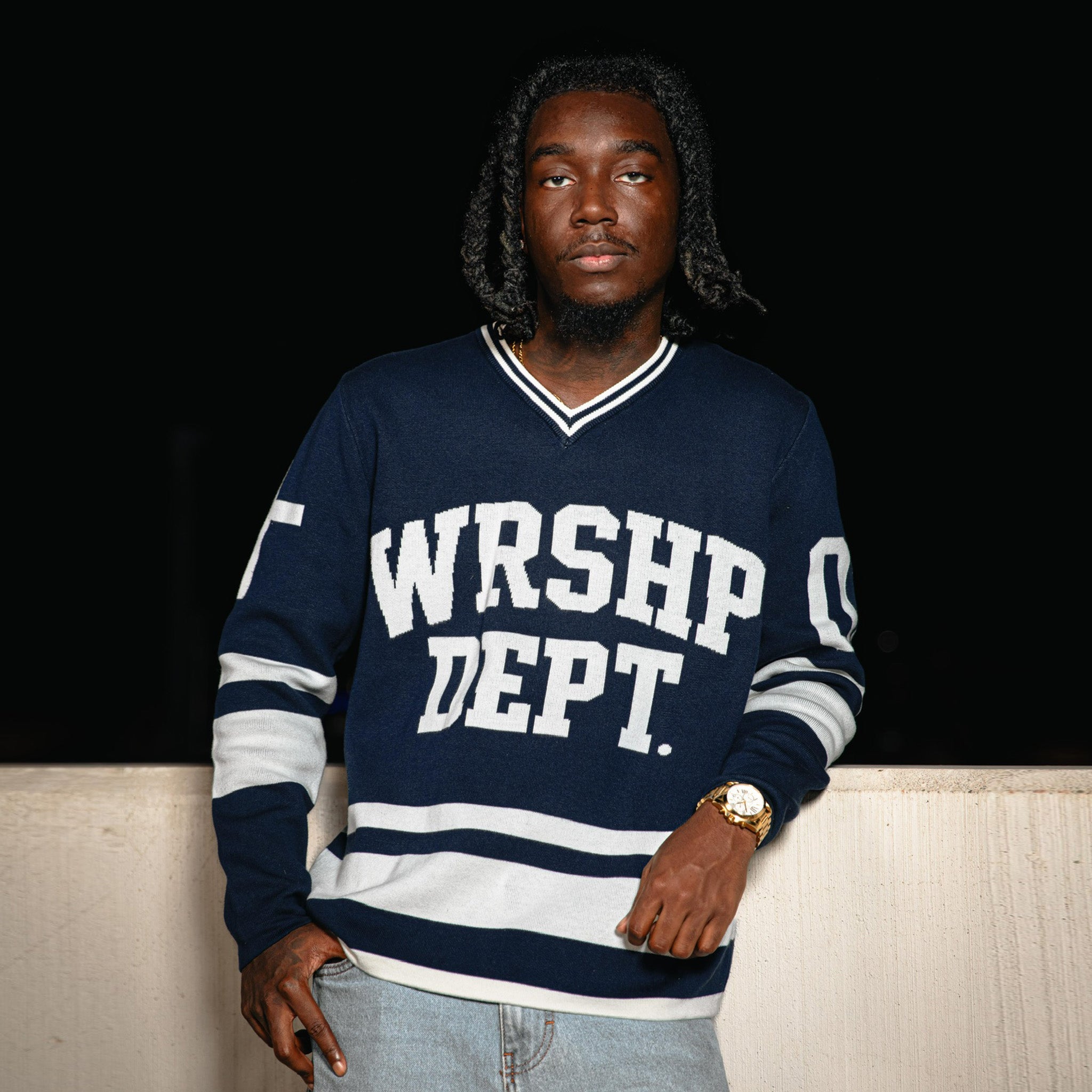 WRSHP Dept Hockey Knit- Navy