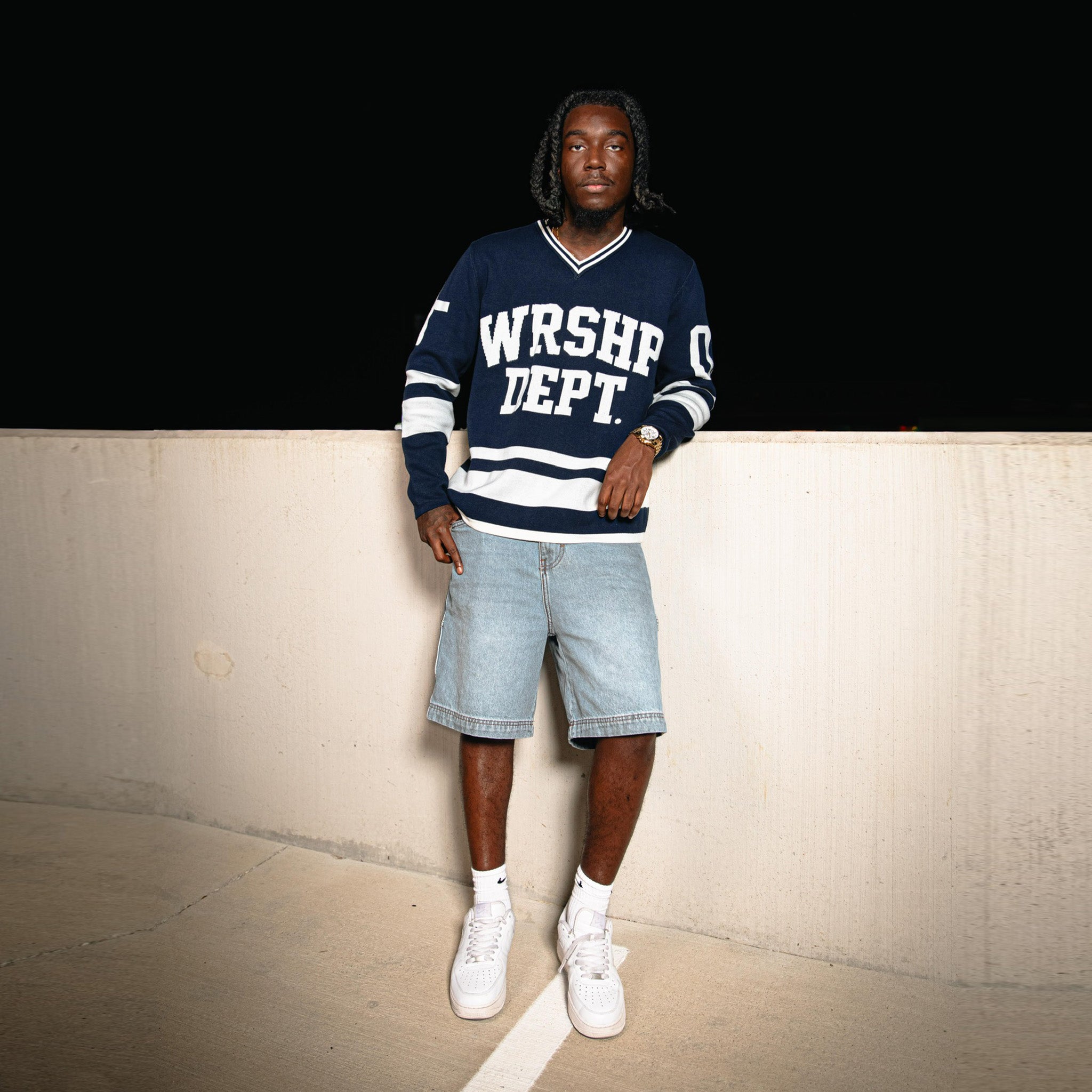 WRSHP Dept Hockey Knit- Navy