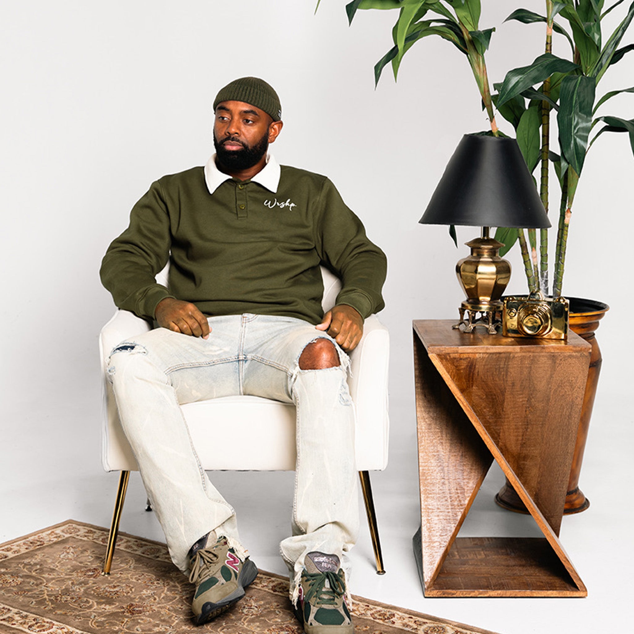 Homage Collared Pullover