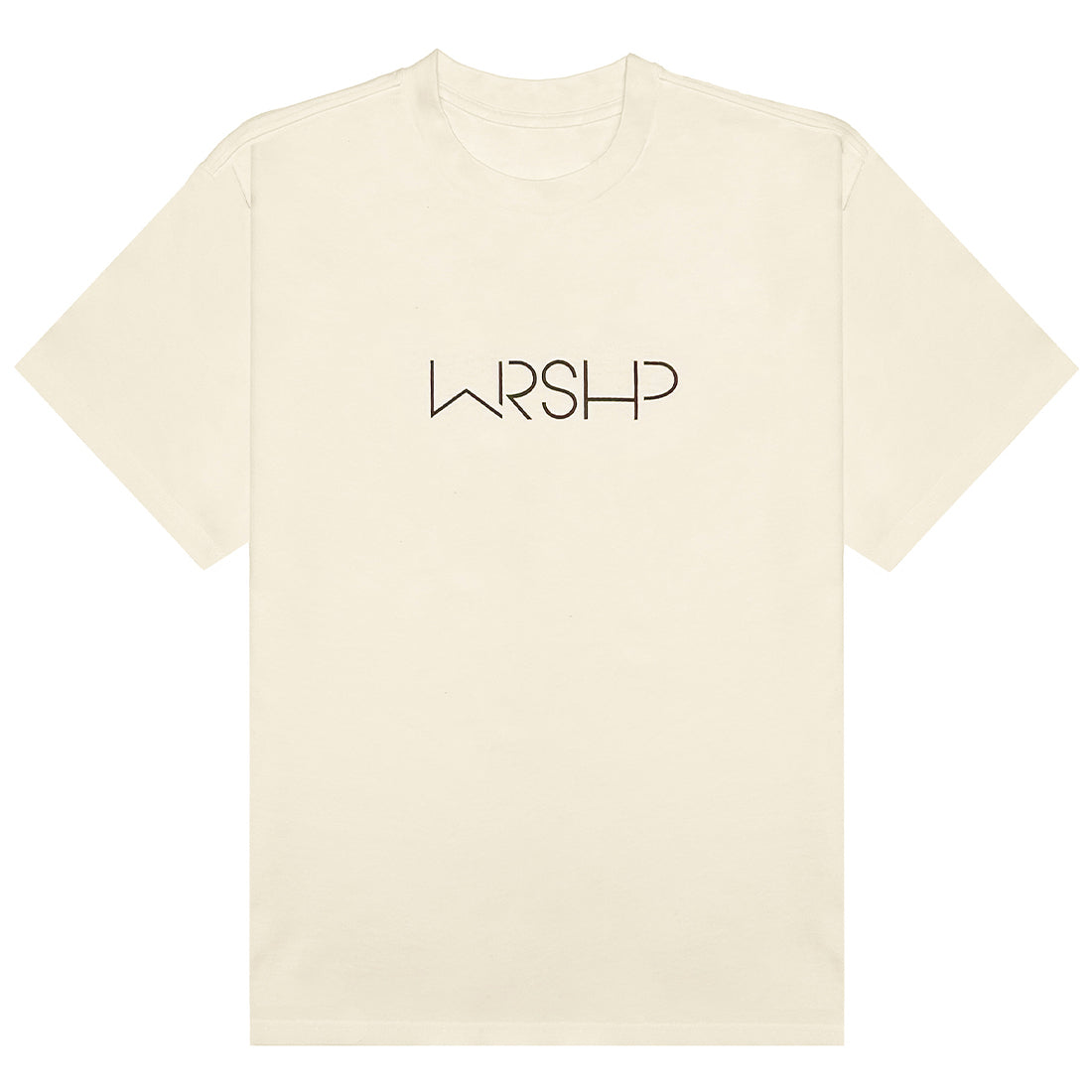Tailored Oversized WRSHP Tee - Cream