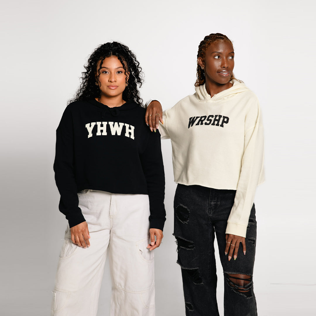 YHWH Cropped Hoodie