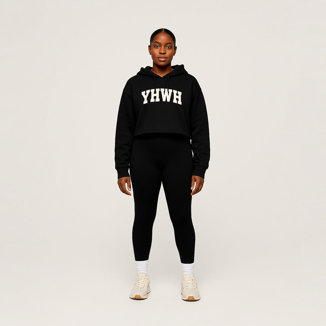 YHWH Cropped Hoodie