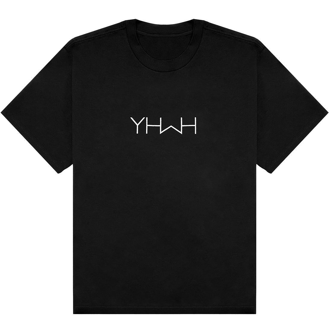 Tailored Oversized YHWH Tee - Black
