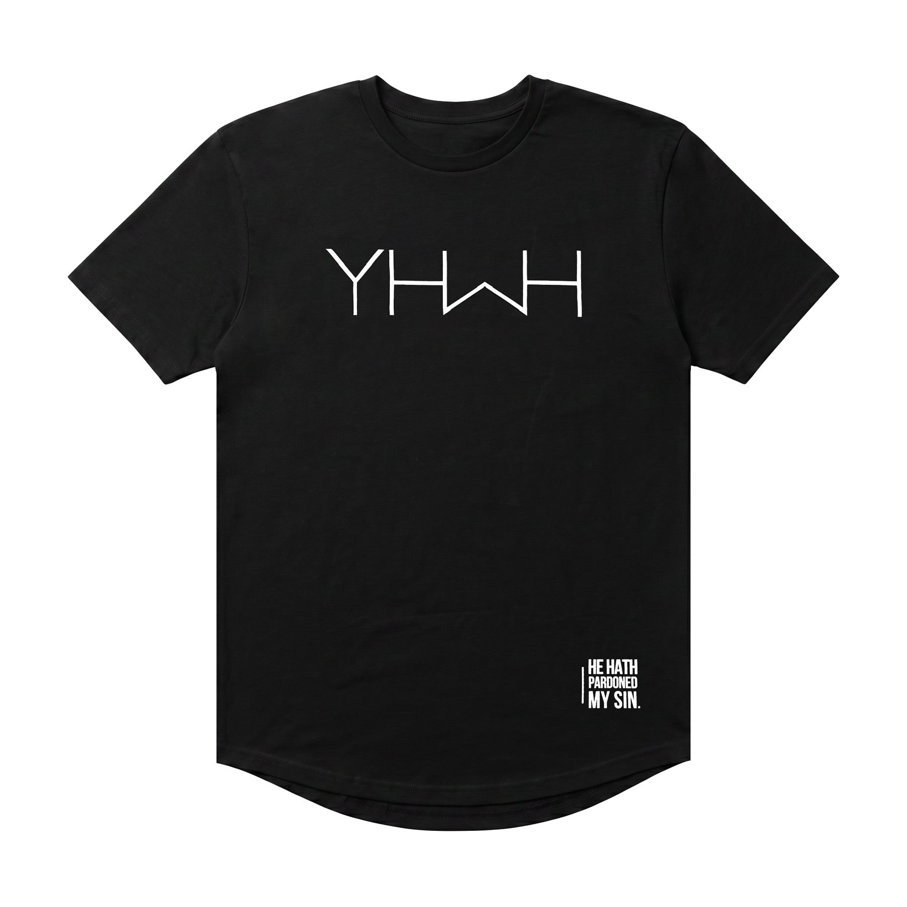 YHWH Swoop Tee (Black)