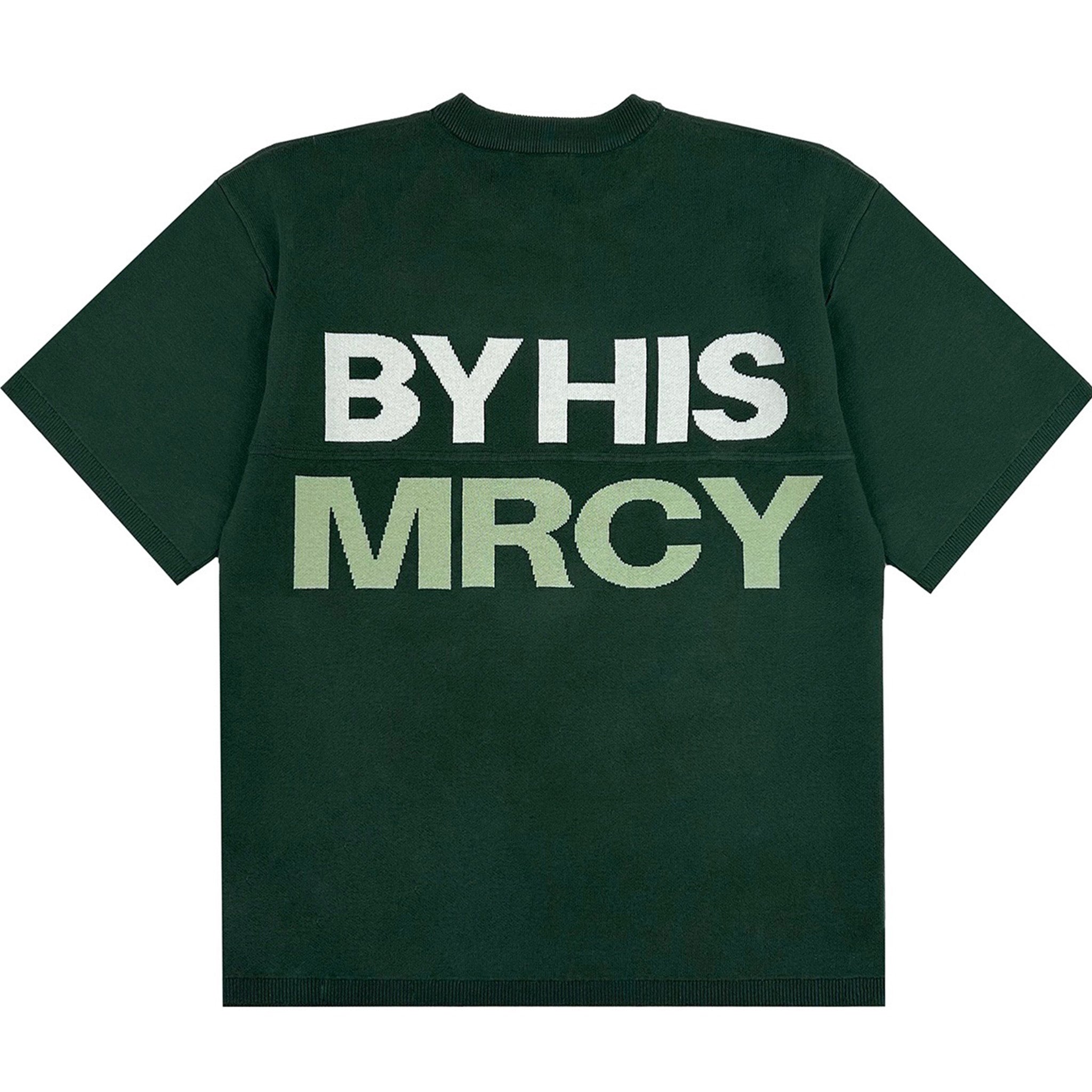 【再値下げ】MURRAL ミューラル dizzy shirt Green By His MRCY Heavy Knit Tee-Green