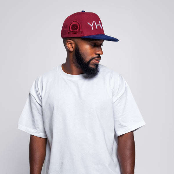 Cranberry Suede YHWH Snapback