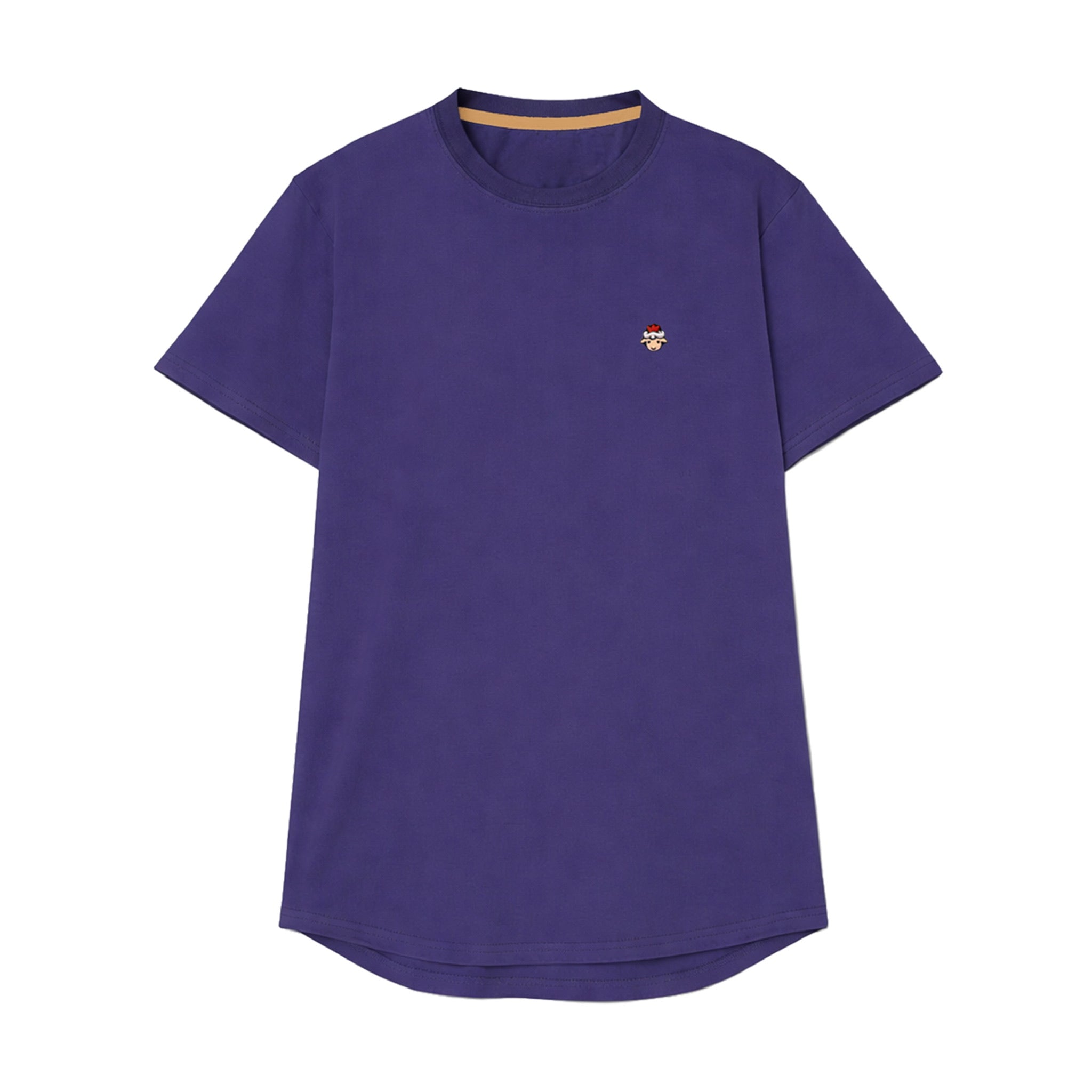 Lamb Talk Polo Round Hem Tee - Violet