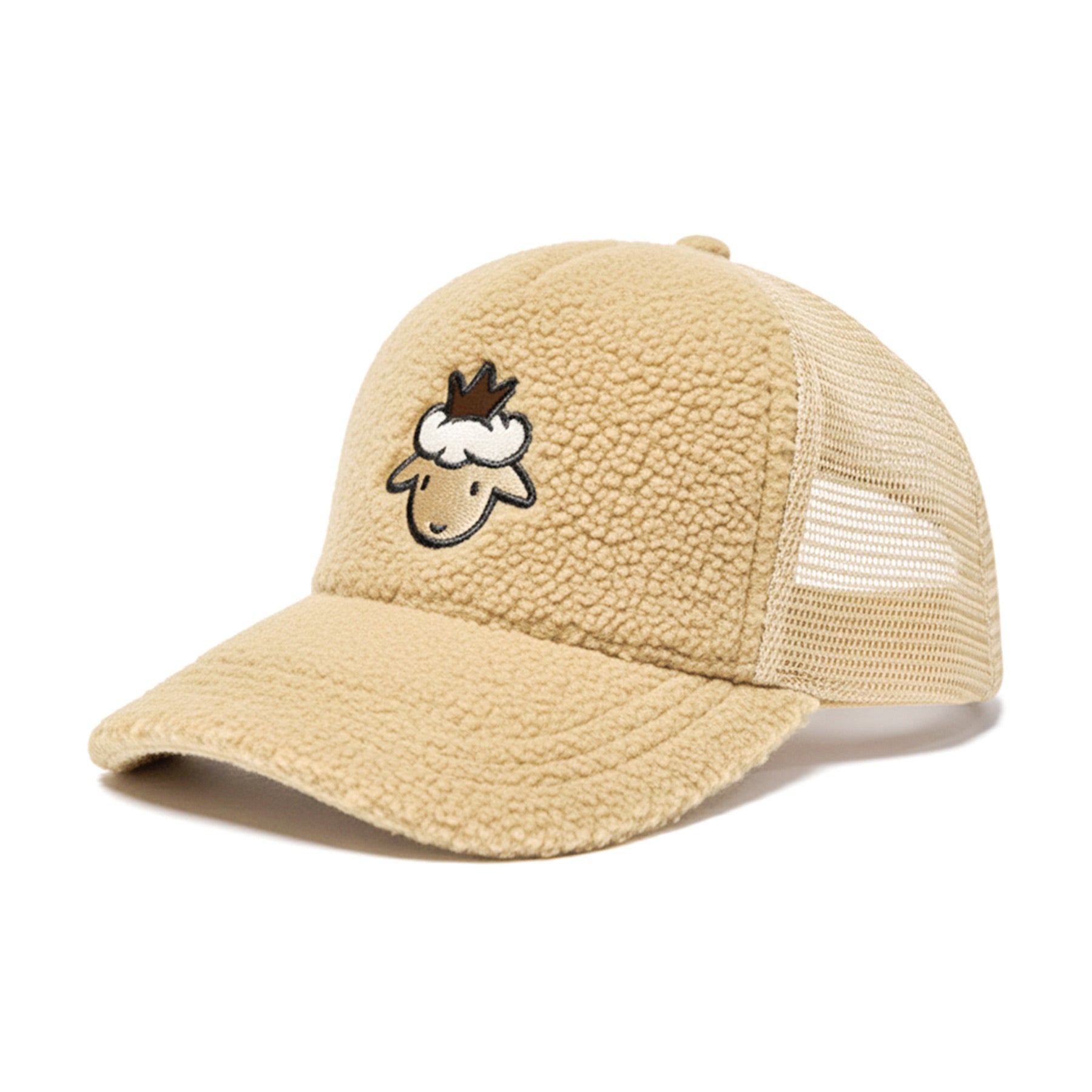 Lamb Head Sherpa Trucker - Cream