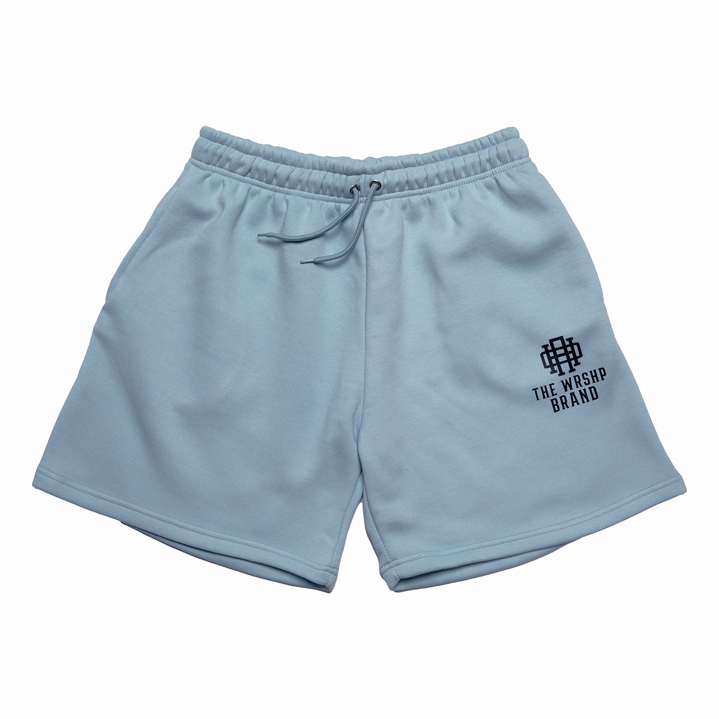 The WRSHP Brand Shorts- Light Blue
