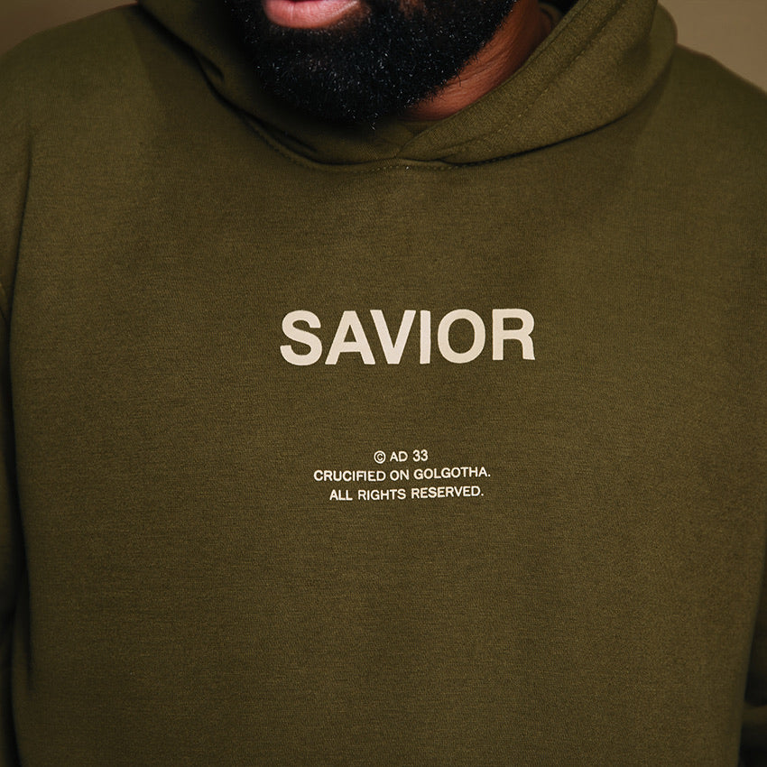 Savior Hoodie- Olive