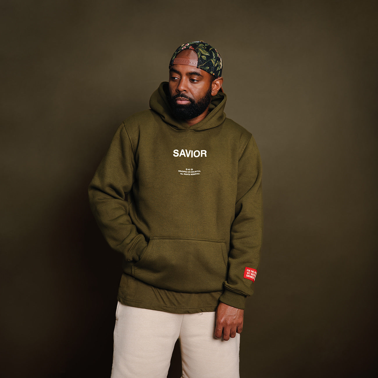 Savior Hoodie- Olive