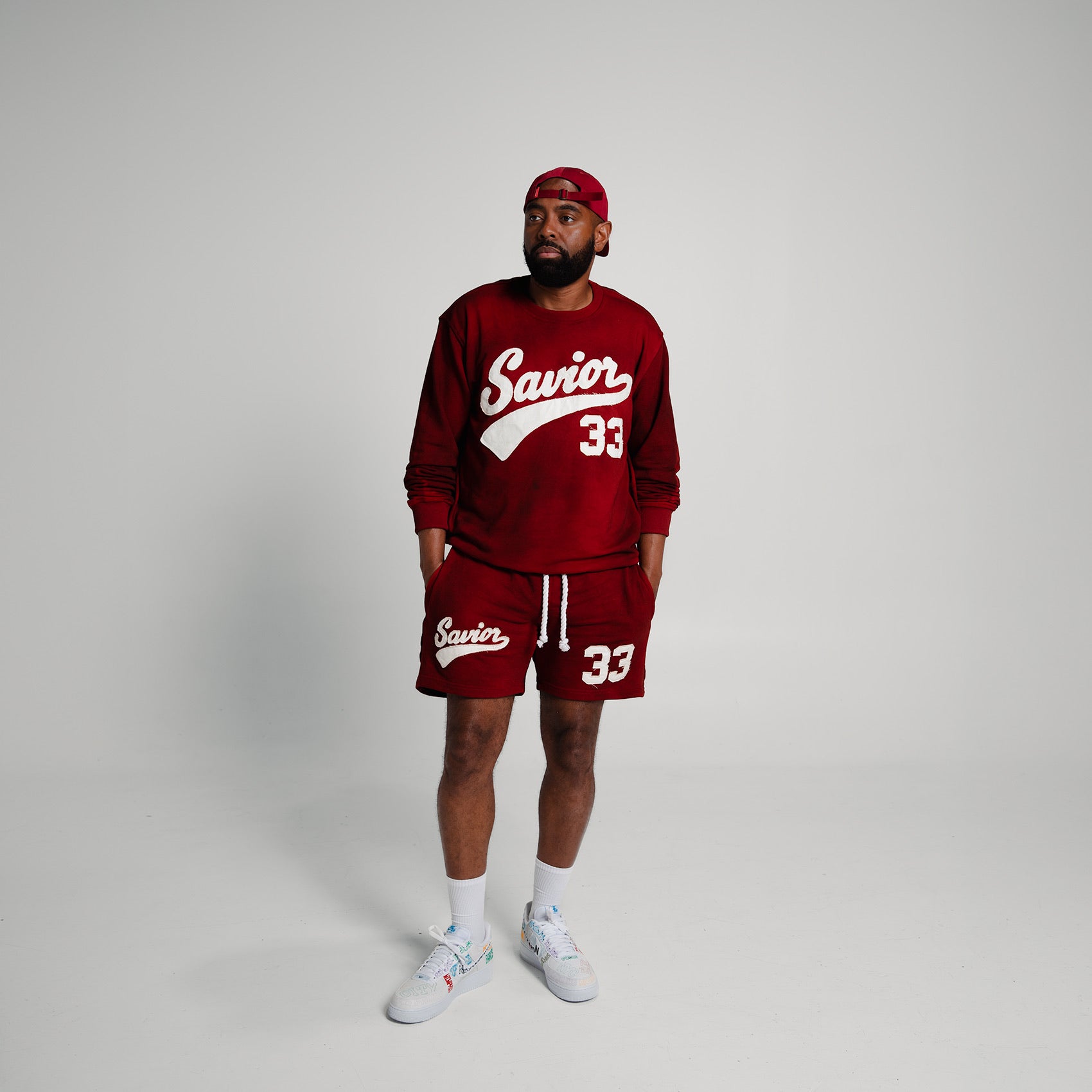 Vintage Savior Crew- Red