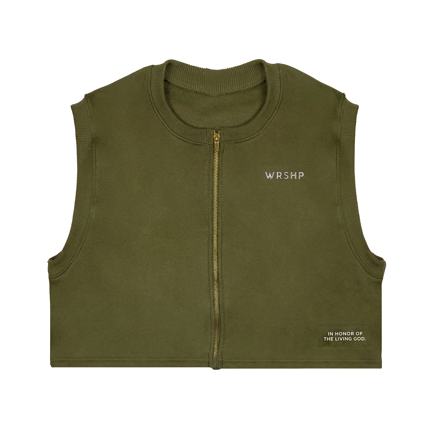 WRSHP Jesus Dual Layered Hoodie- Olive