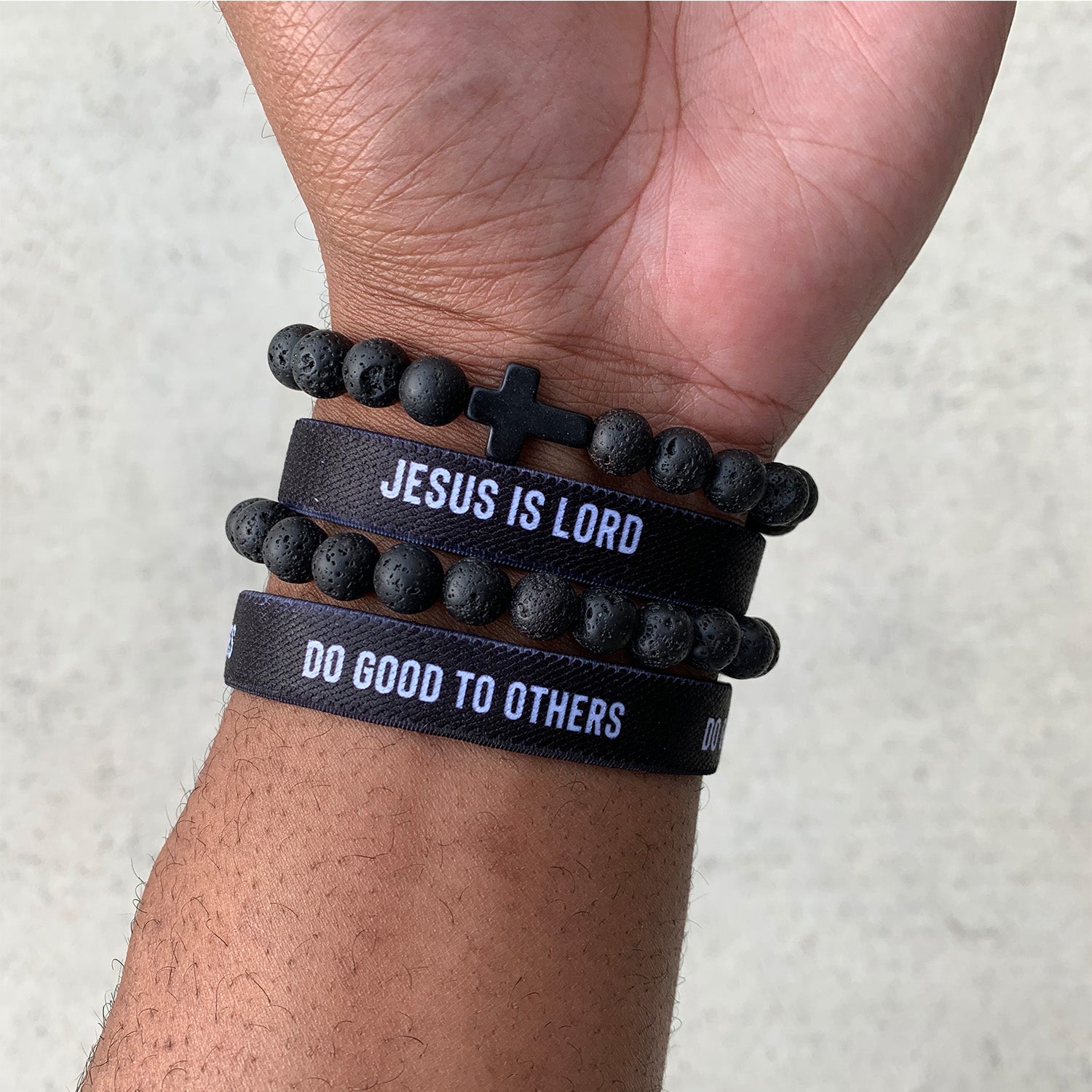 Lava Stone and Cross Wristpack