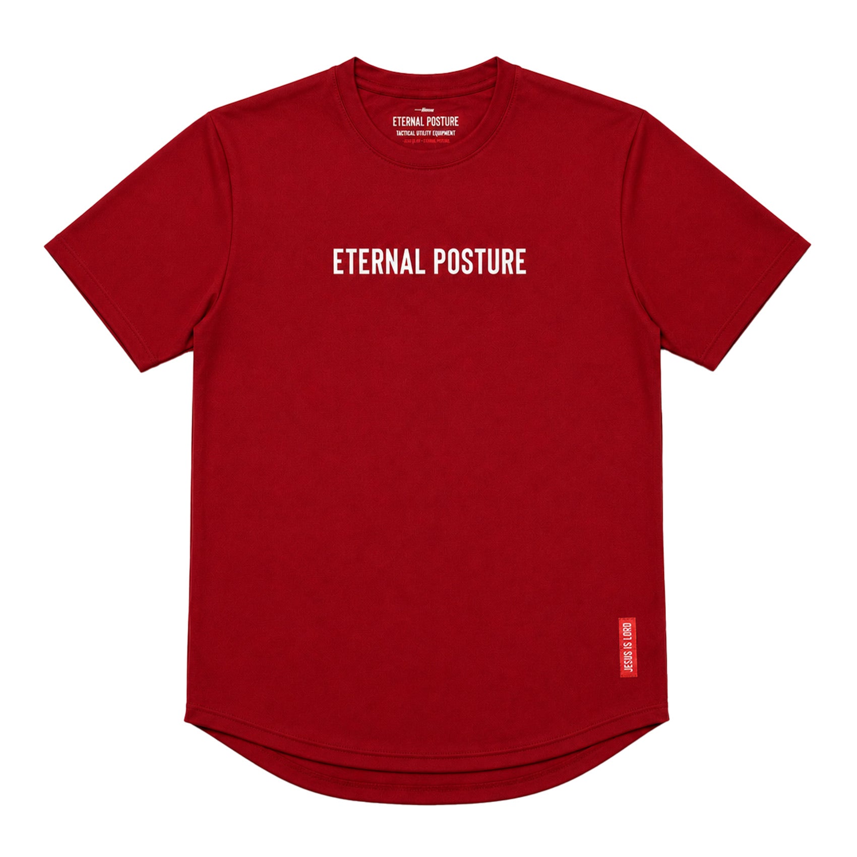 Dry Wick Performance Swoop Tee - Men's Crimson